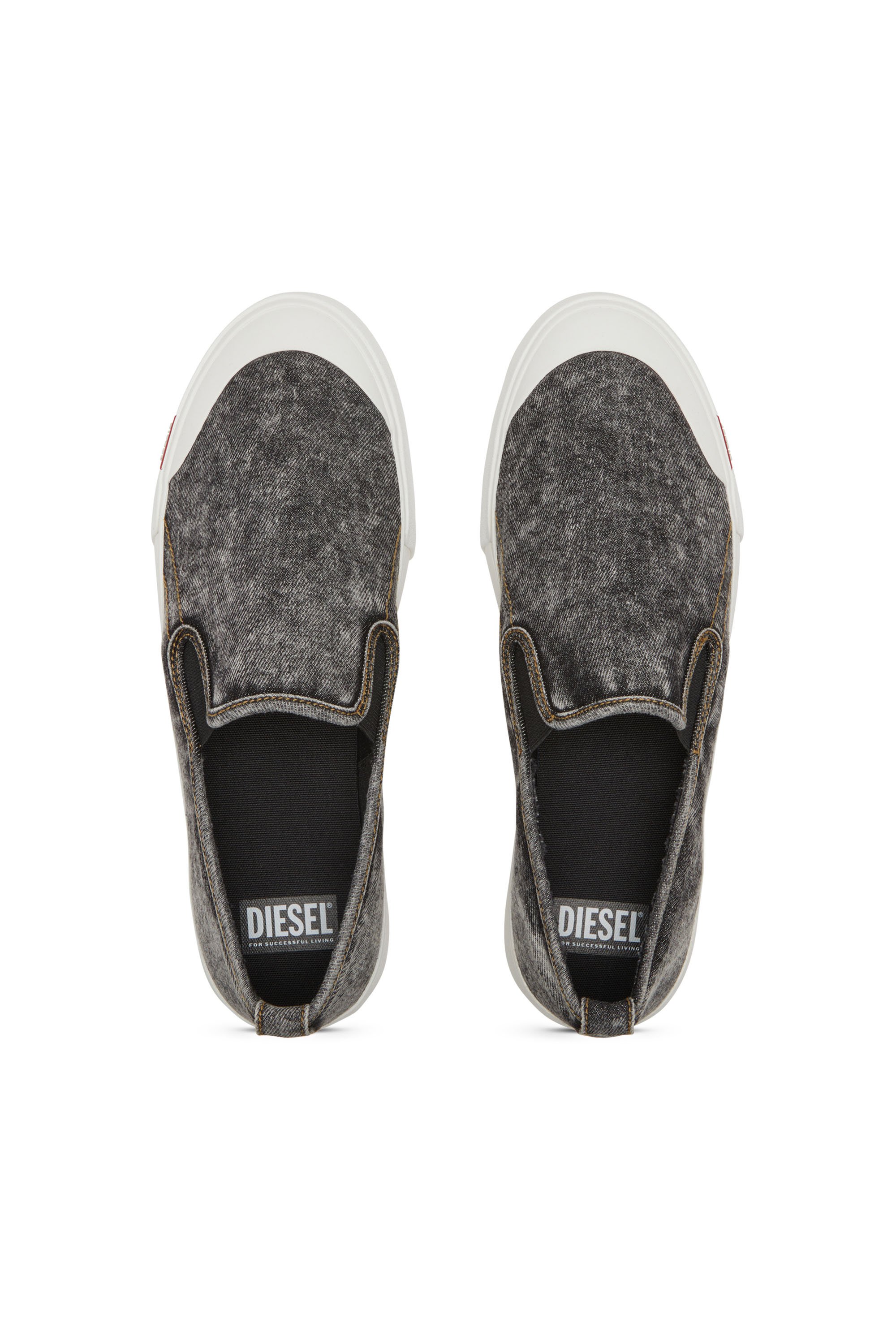 Diesel - S-ATHOS NMD SO, S-Athos-Sneakers slip-on en denim Homme in Noir - 6