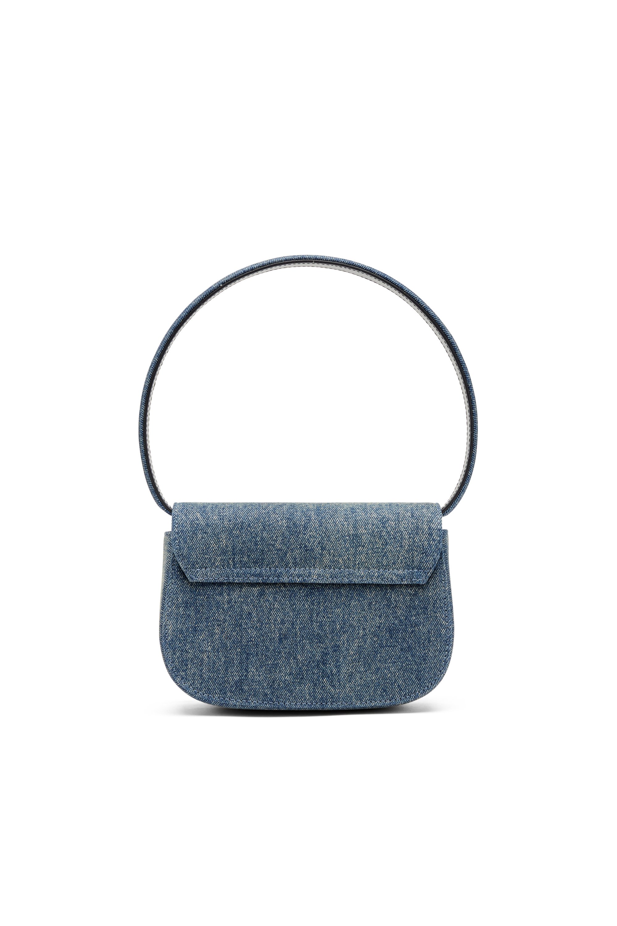 Diesel - 1DR, 1DR-Sac épaule iconique en denim solarisé Femme in Bleu - 2