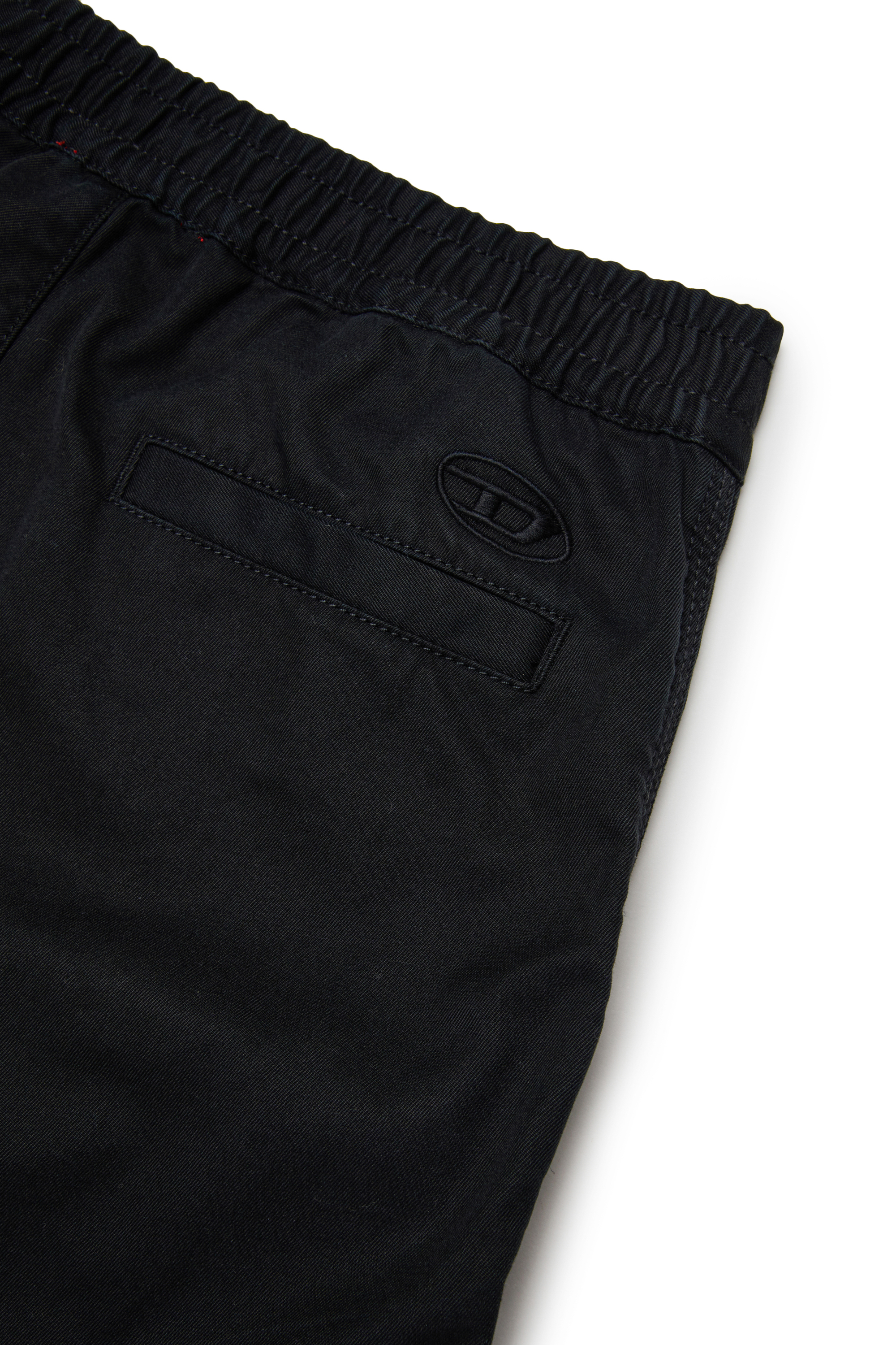 Diesel - PDANZEL, Pantalon cargo en coton avec poches multiples Mixte in Noir - 4