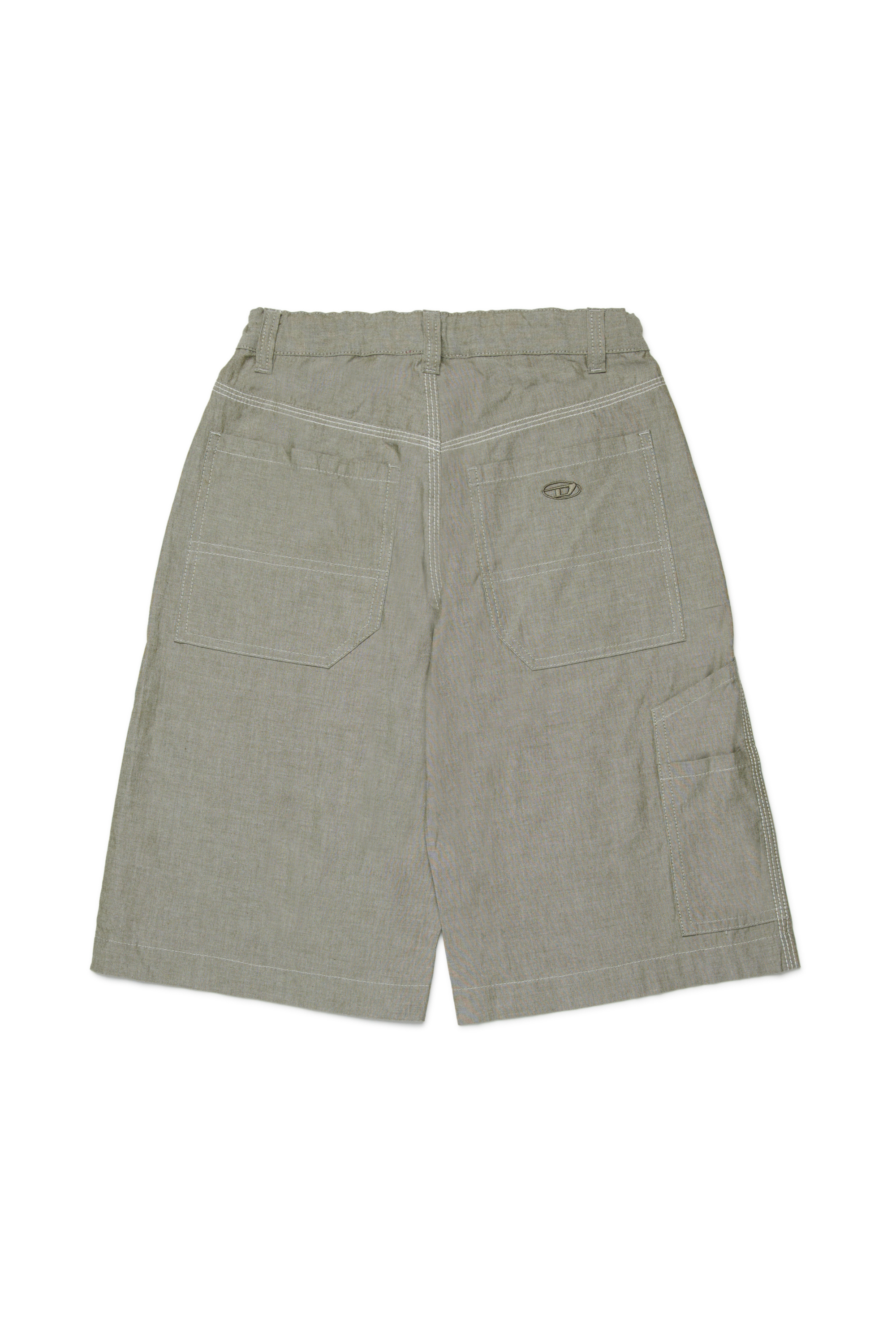 Diesel - PKEN SHORT, Bermudas en coton avec poches plaqu&eacute;es Homme in Vert - 2