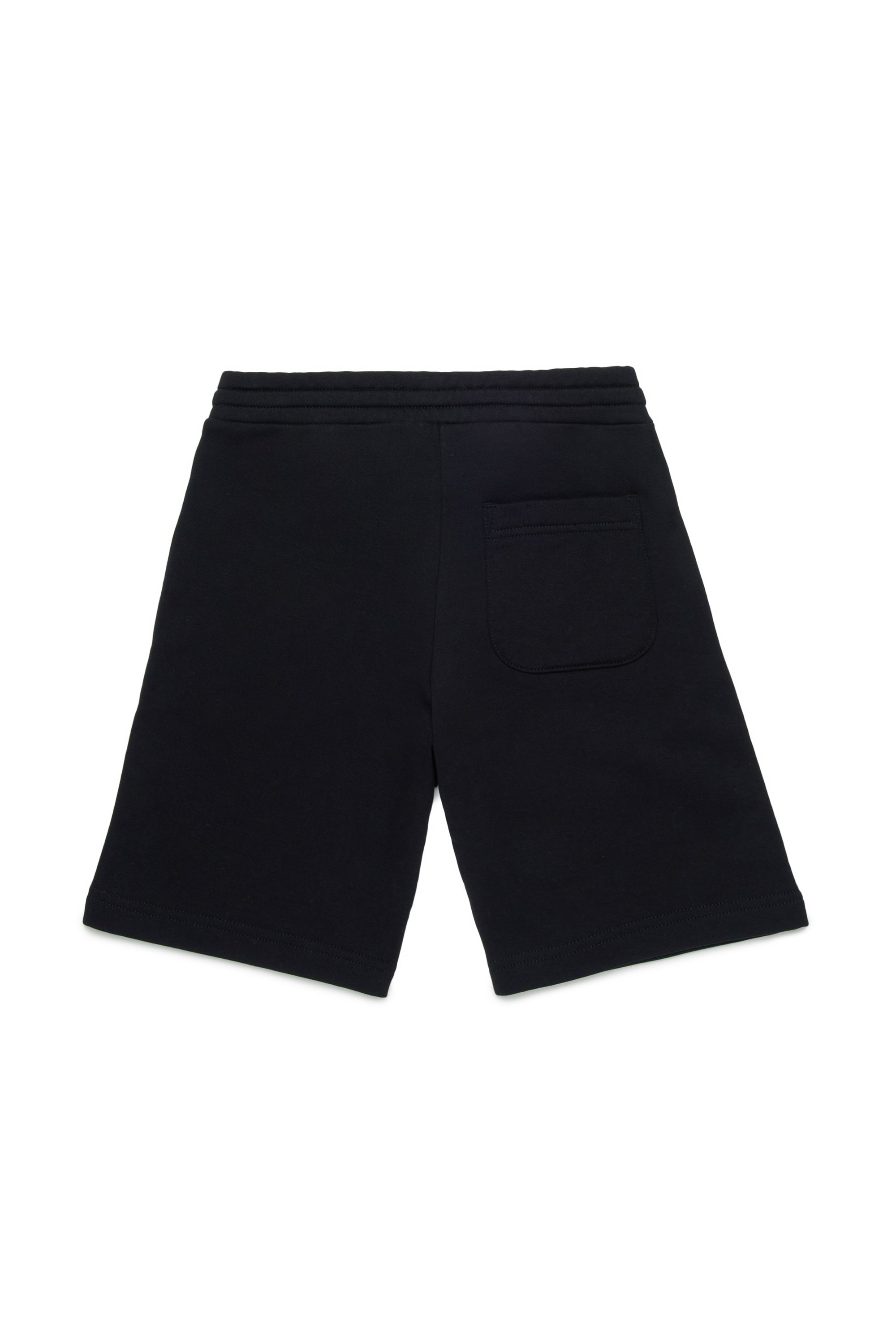 Diesel - PMACISHORT, Short de survêtement avec Oval D effet métal Homme in Noir - 2