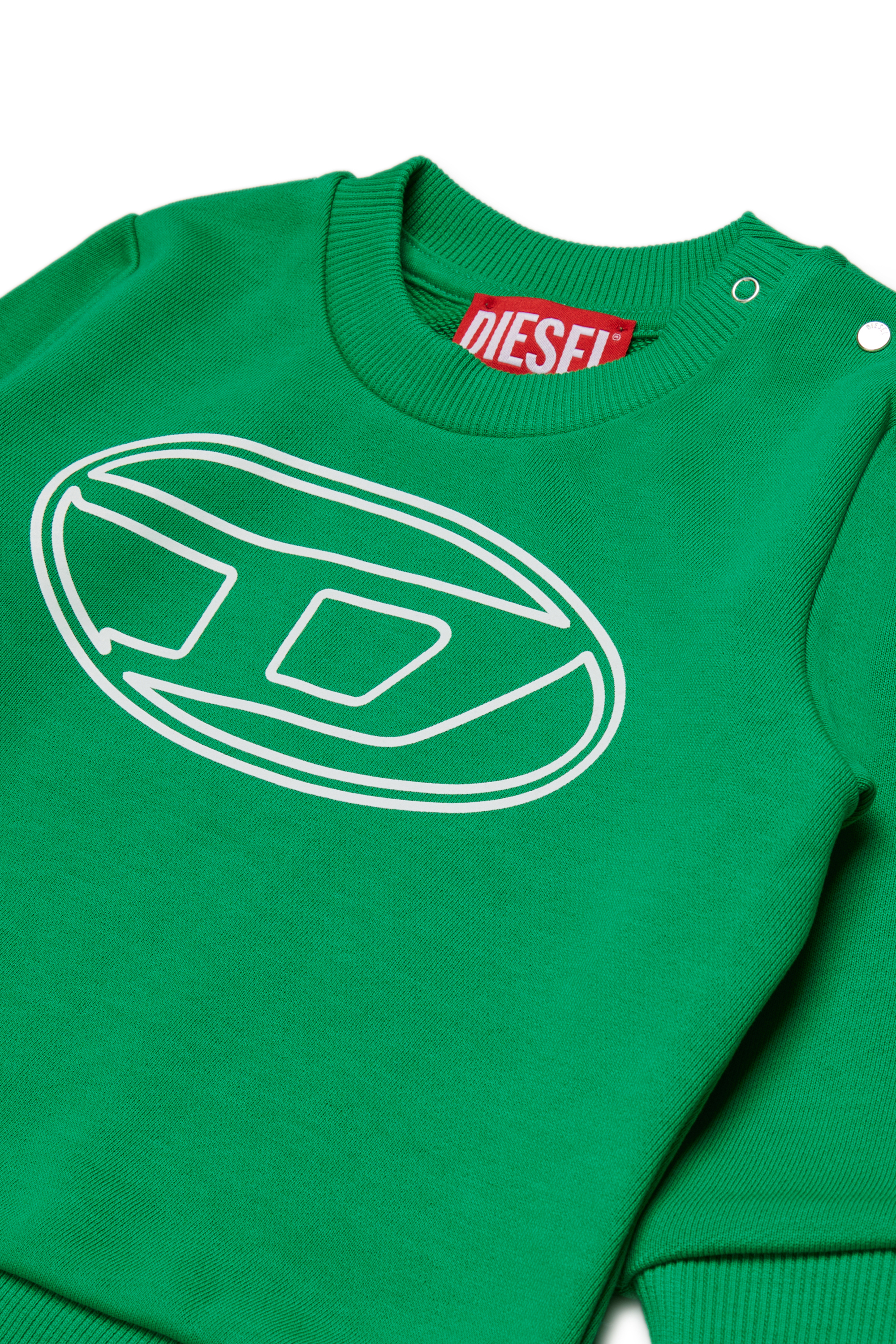 Diesel - STIMOTYB, Sweat en coton avec logo Mixte in Vert - 3