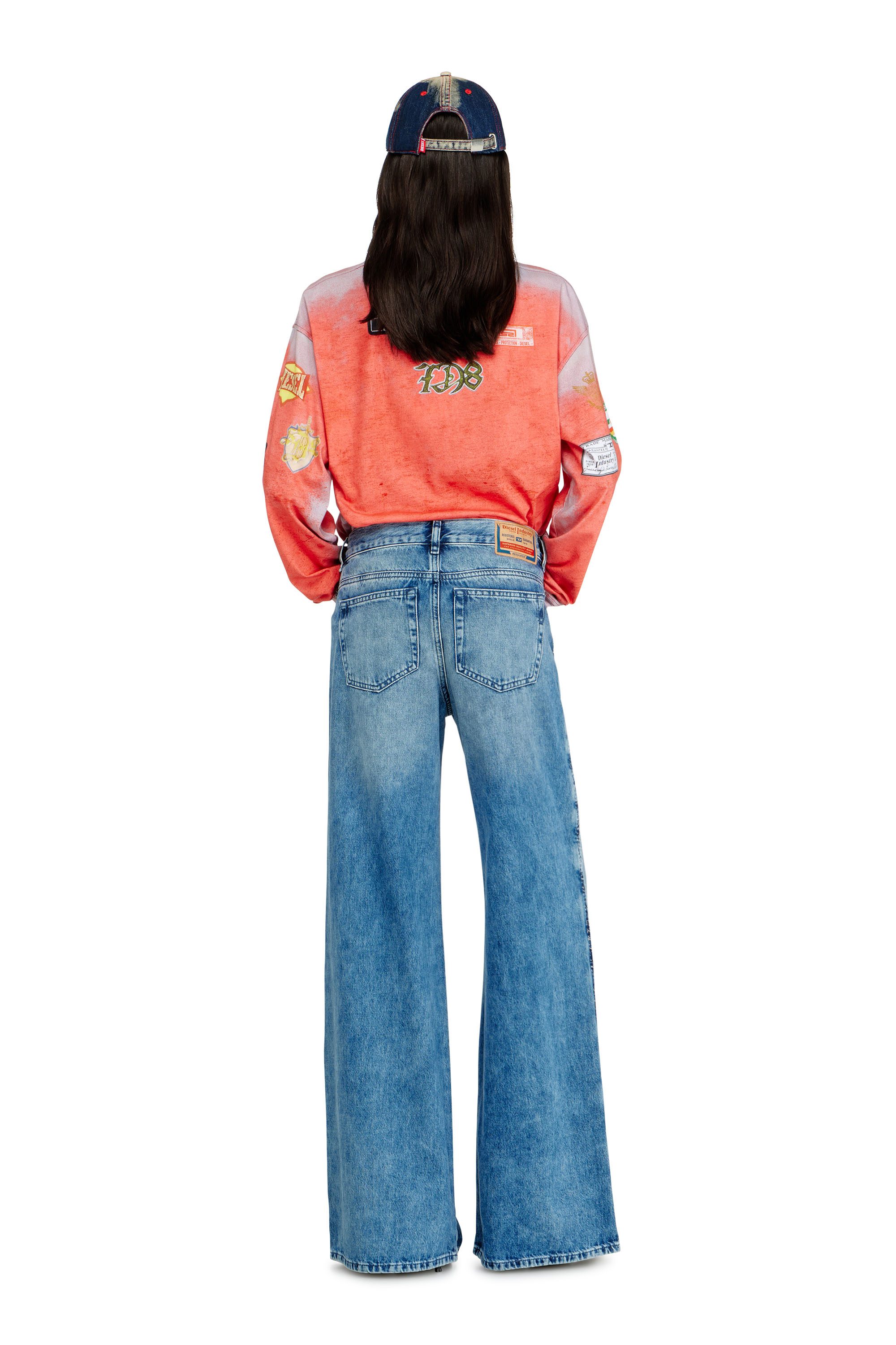 Diesel - Flare Jeans 1978 D-Akemi 0ADCJ Femme, Bleu moyen - Image 3