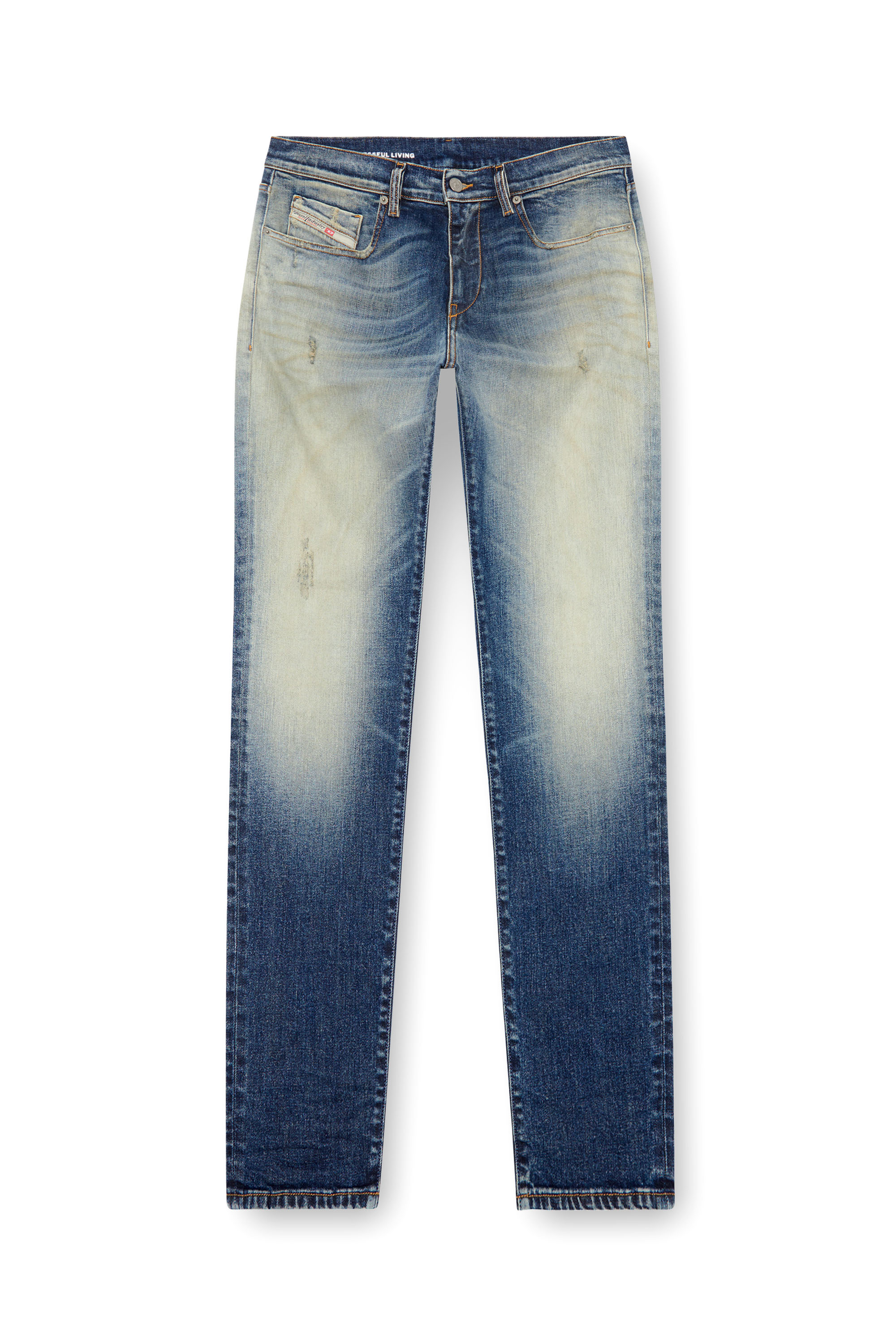 Diesel - Slim Jeans 2019 D-Strukt 09J64 Homme, Bleu Foncé - Image 3