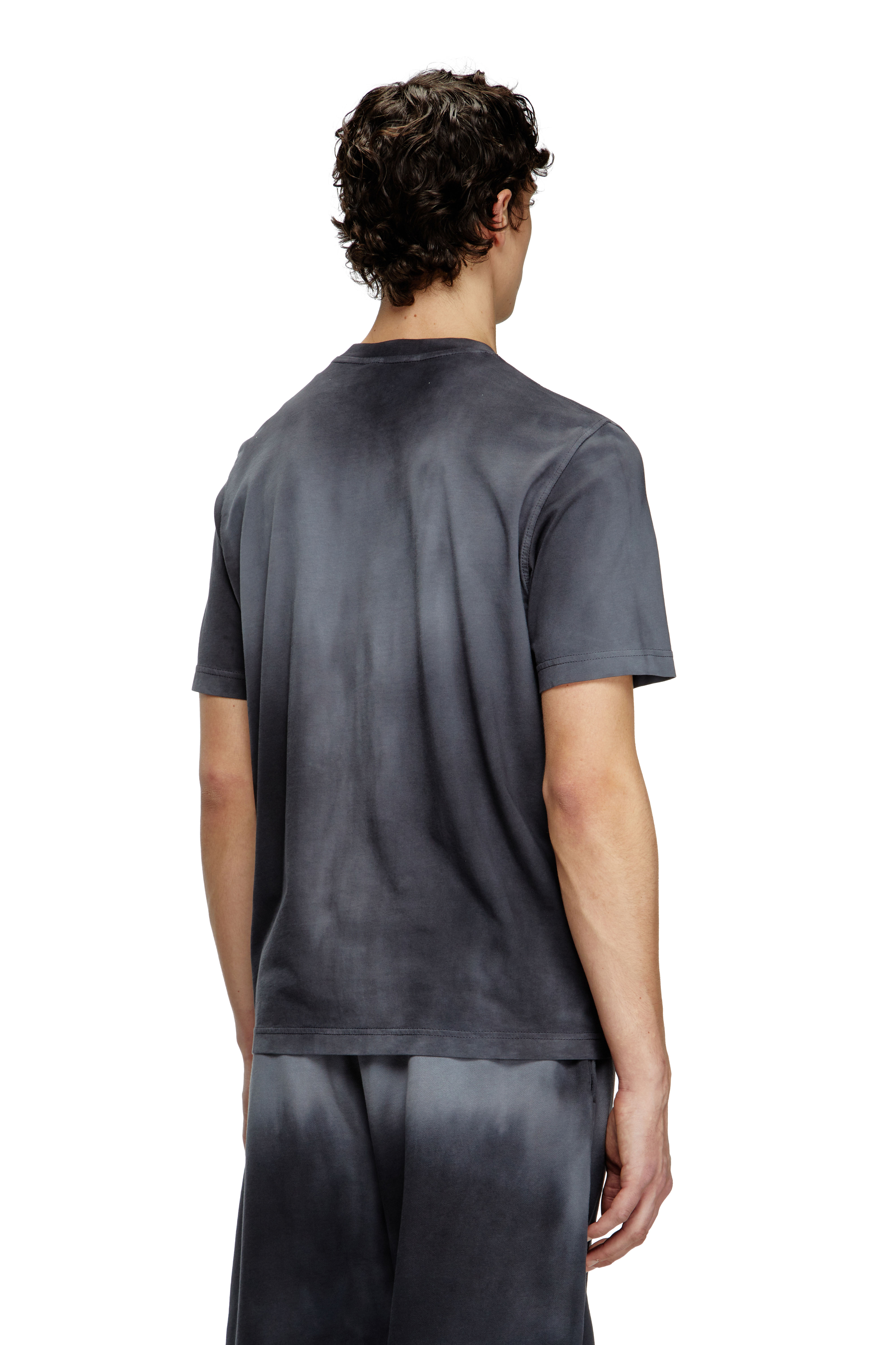 Diesel - T-ADJUST-R15, T-shirt délavé avec micro-logo brodé Homme in ToBeDefined - 4