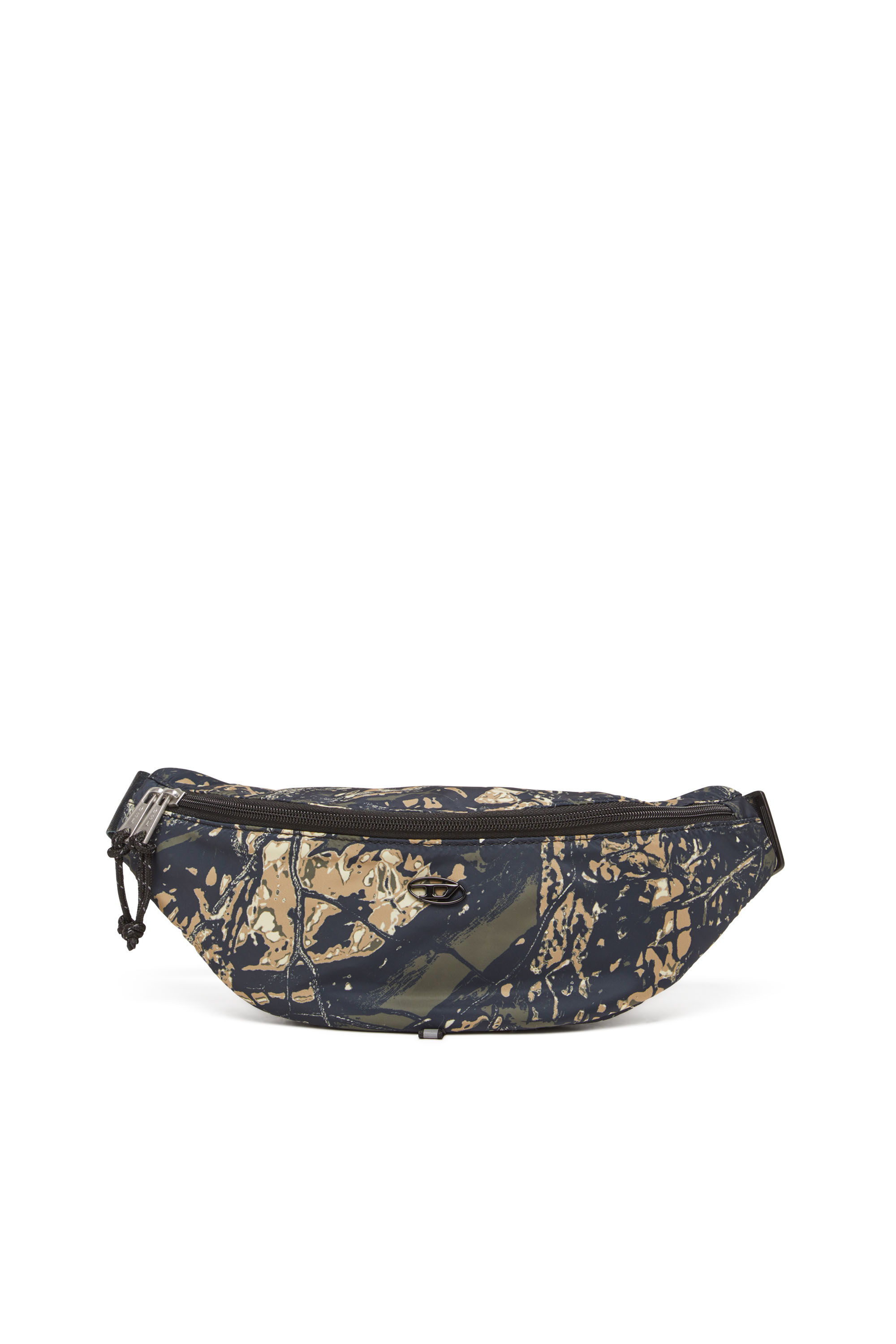 Diesel - D-PACK BELTBAG X, Man's D-Pack-Belt bag in camo-print fabric in Military Green - 1