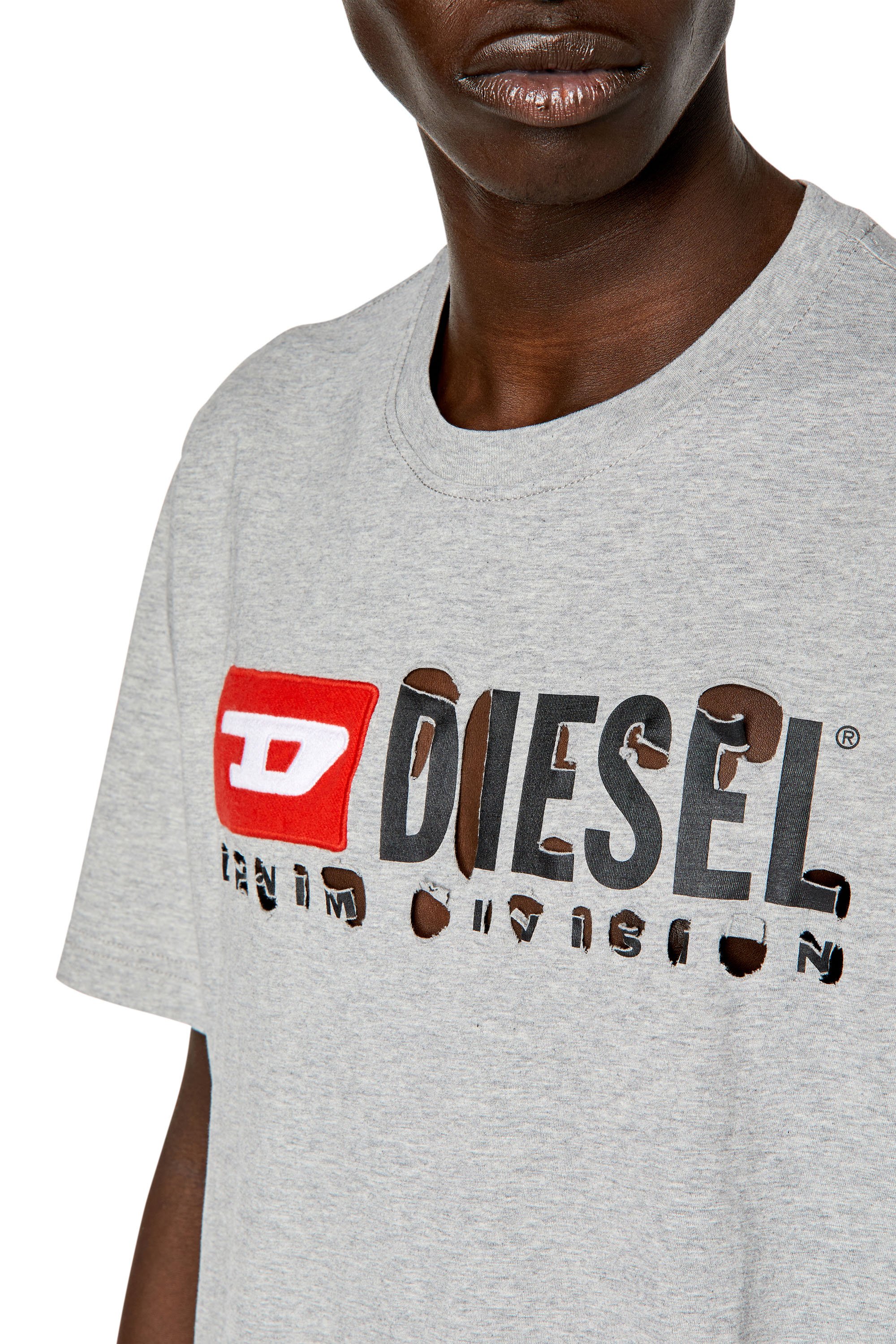Diesel - T-JUST-DIVSTROYED, Grey - Image 4