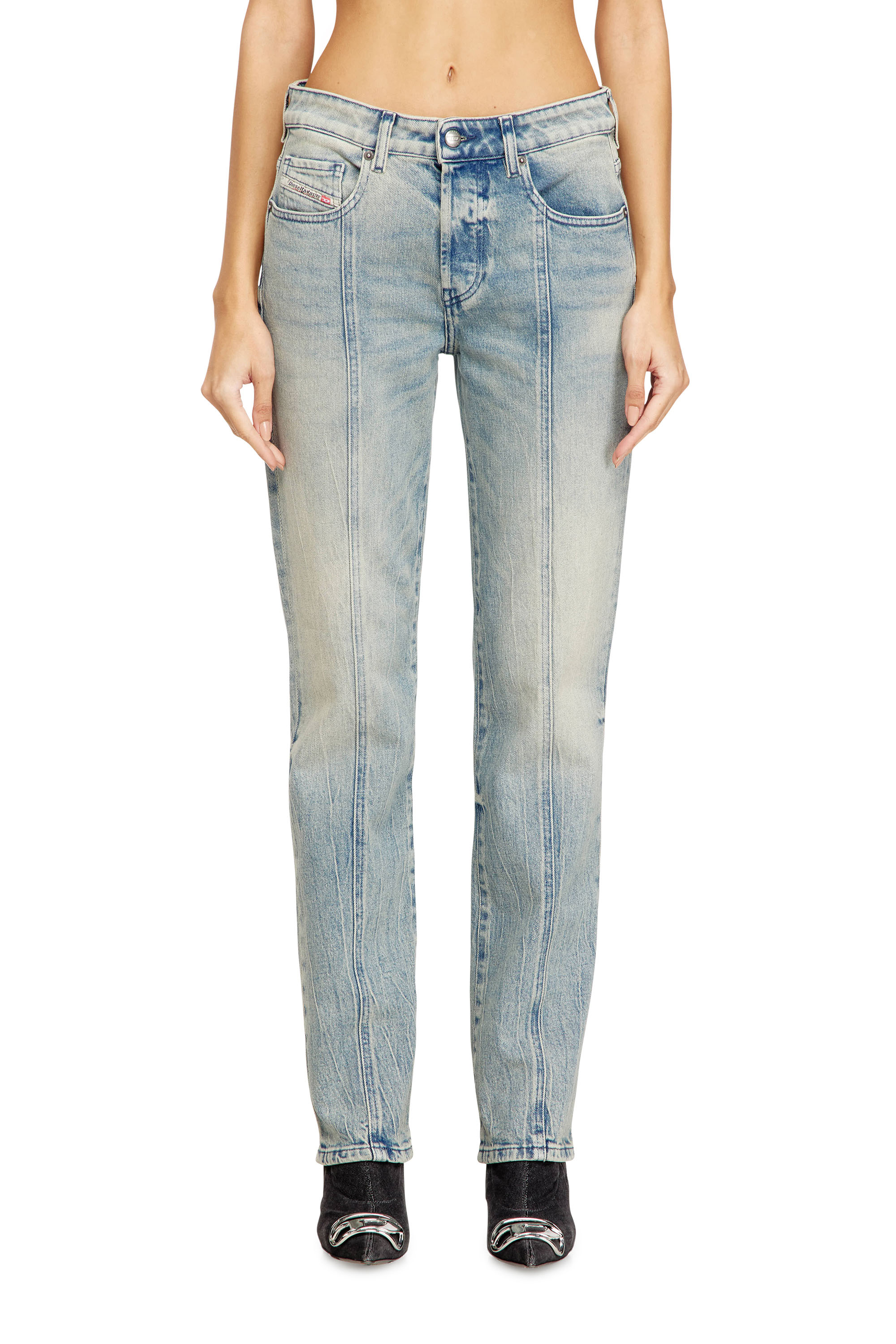 Diesel - Regular Jeans 1989 D-Mine 09N55 Femme, Bleu Clair - Image 3