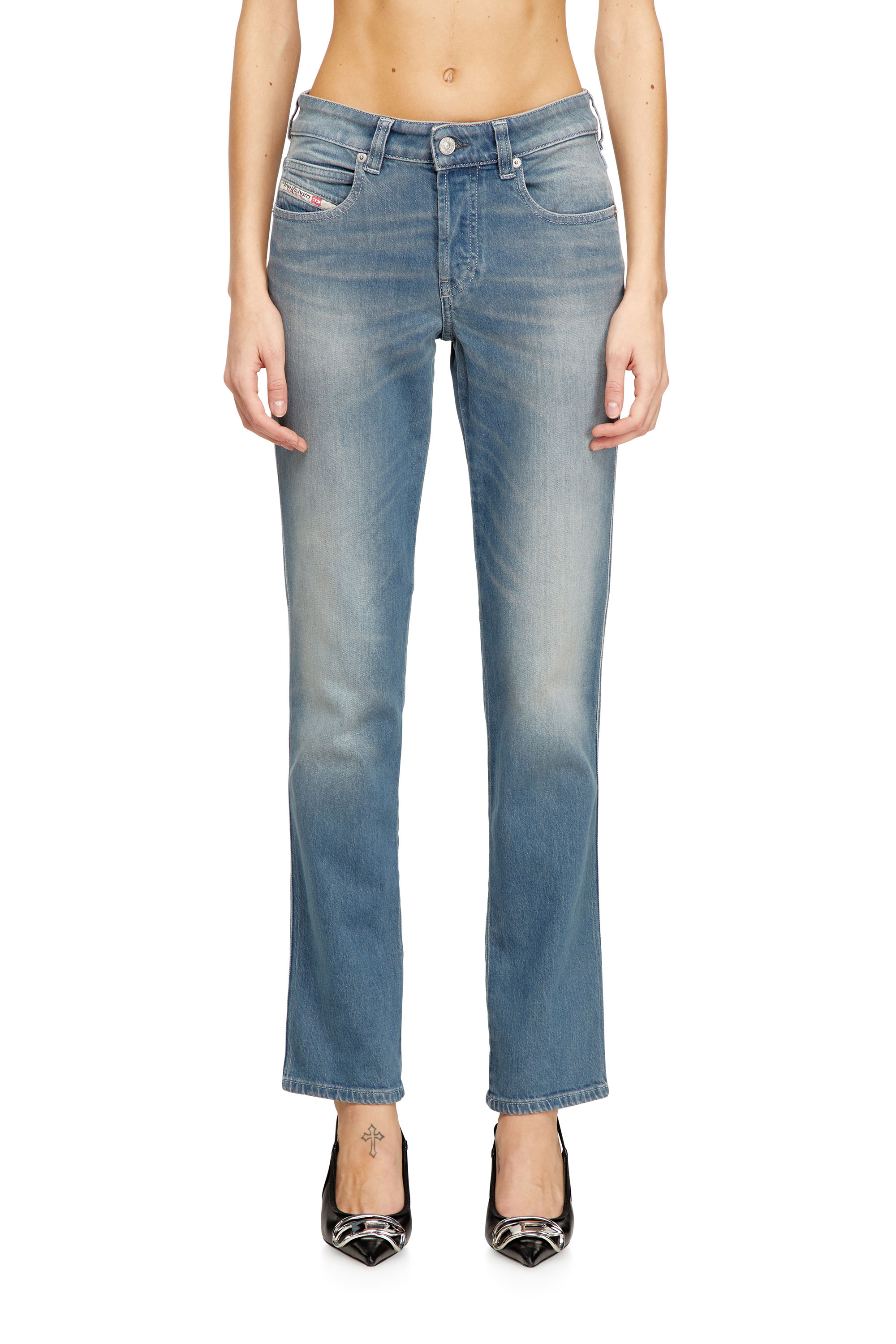 Diesel - Woman's Slim Jeans 1992 D-Jiann 09N75, Medium blue - 1