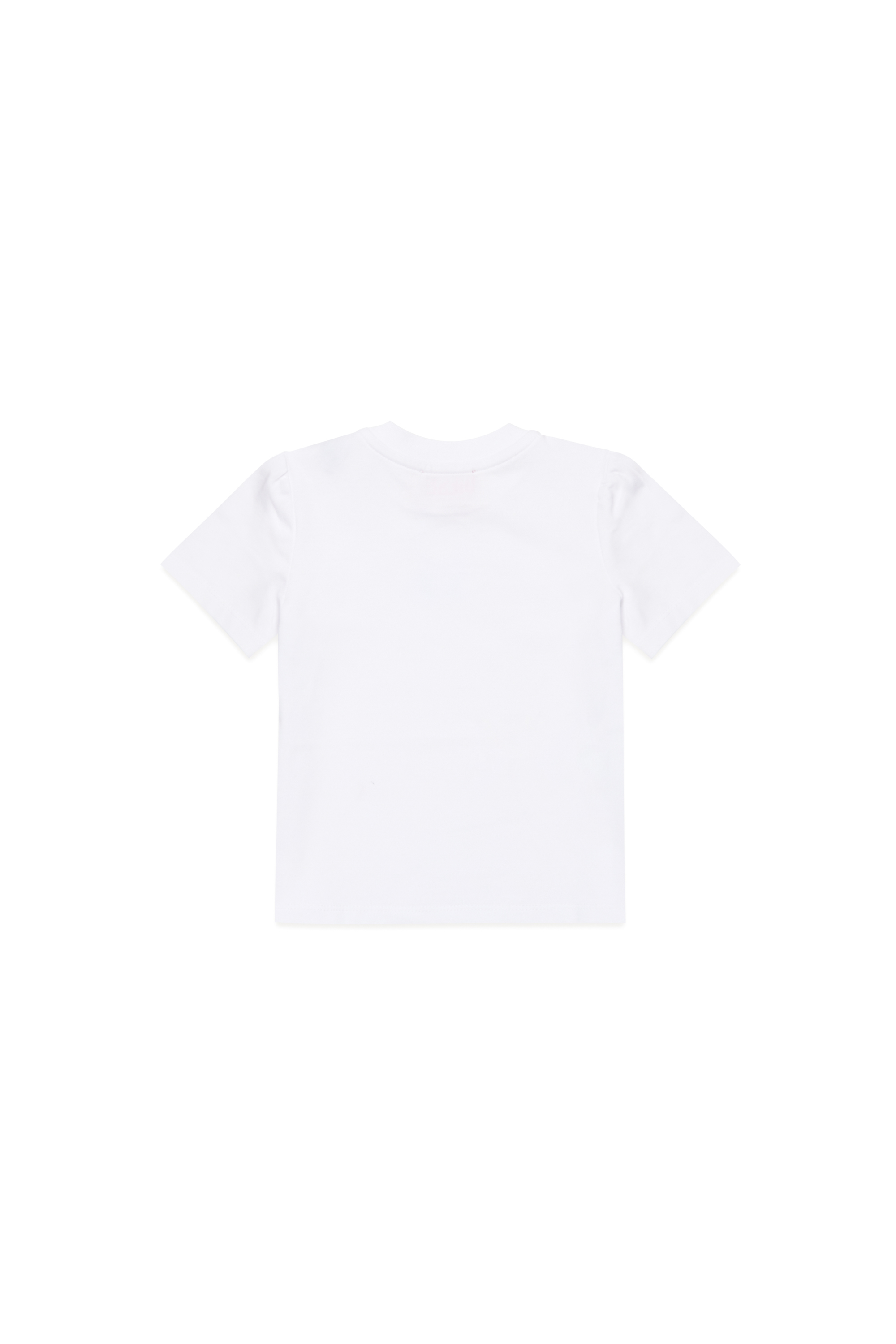 Diesel - TCIRTAB, Femme T-shirt avec logo Oval D en cristal in Blanc - Image 2