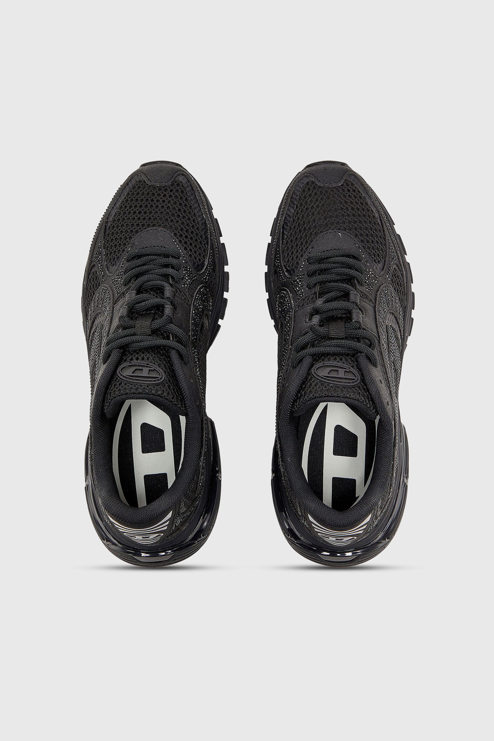 Diesel - S-PRO-V-DENSE LOW W, Woman's S-Pro-V-Dense - Mesh sneakers with crystals in Black - 4