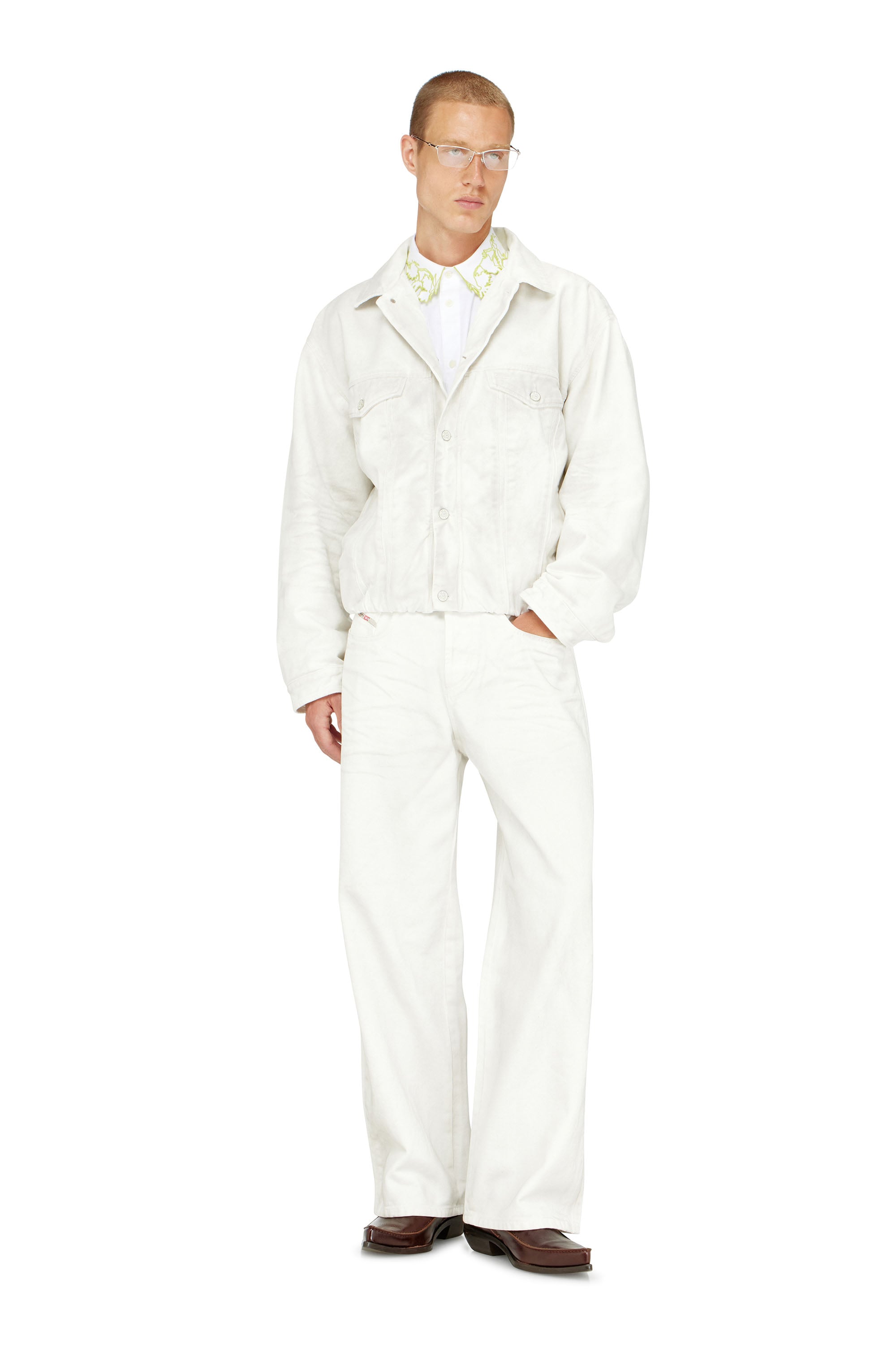 Diesel - Relaxed Jeans 1982 D-Hakou 007GG Mixte, Blanc - Image 1