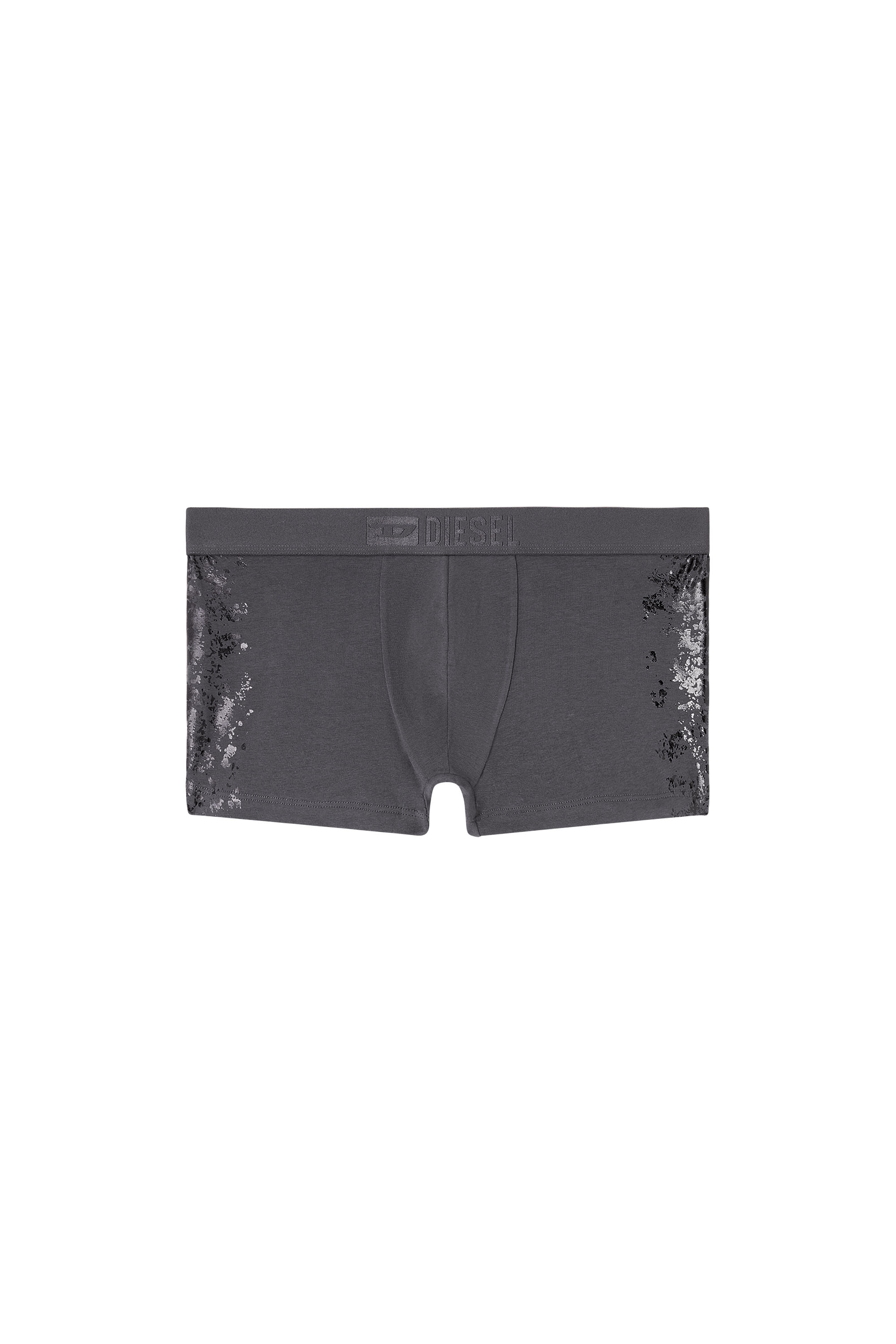 Diesel - DAMIEN-GFT, Man's Stretch-cotton boxers with tonal print in Grey - 4