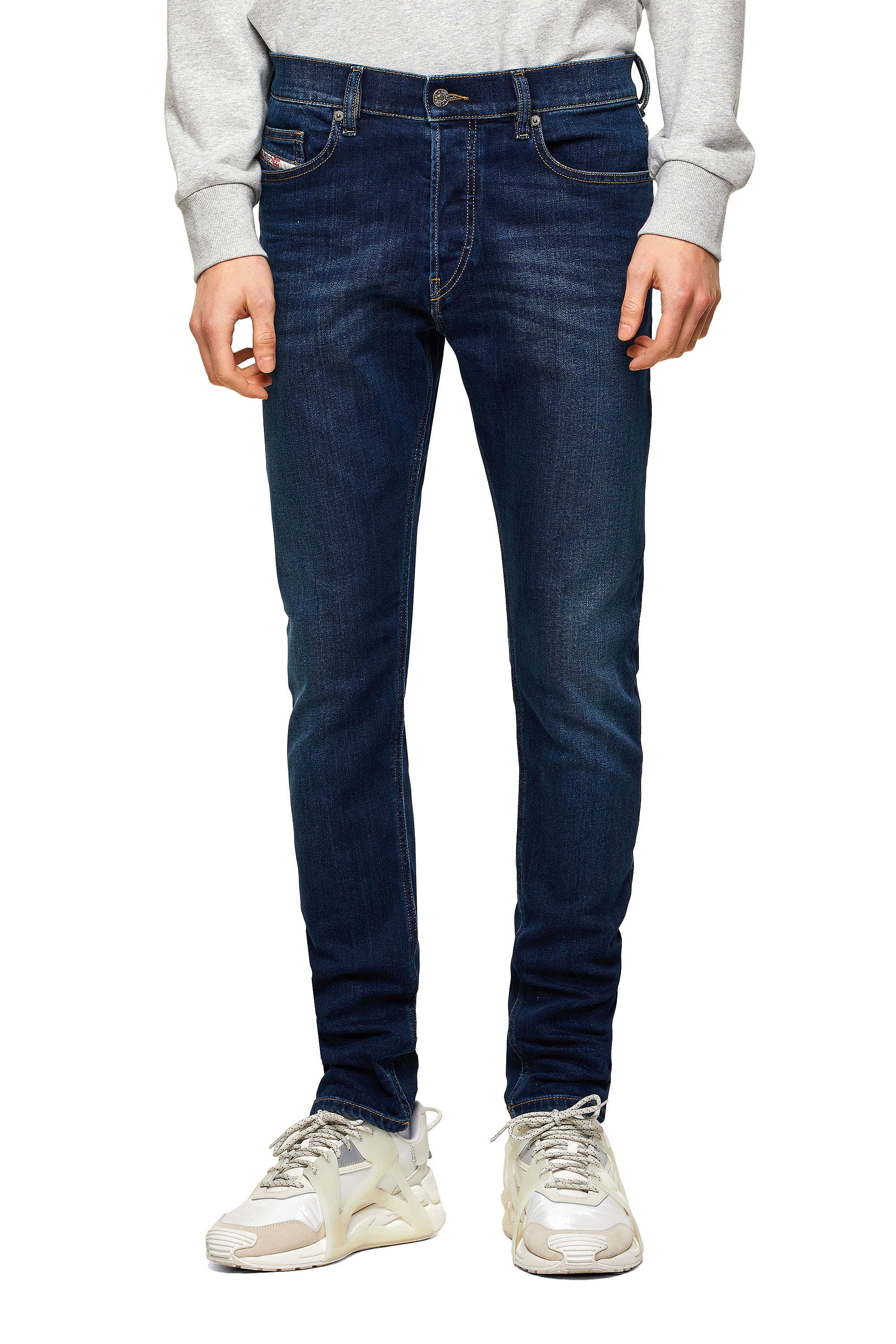 Diesel - D-Luster 009ML Slim Jeans, Dark Blue - Image 1