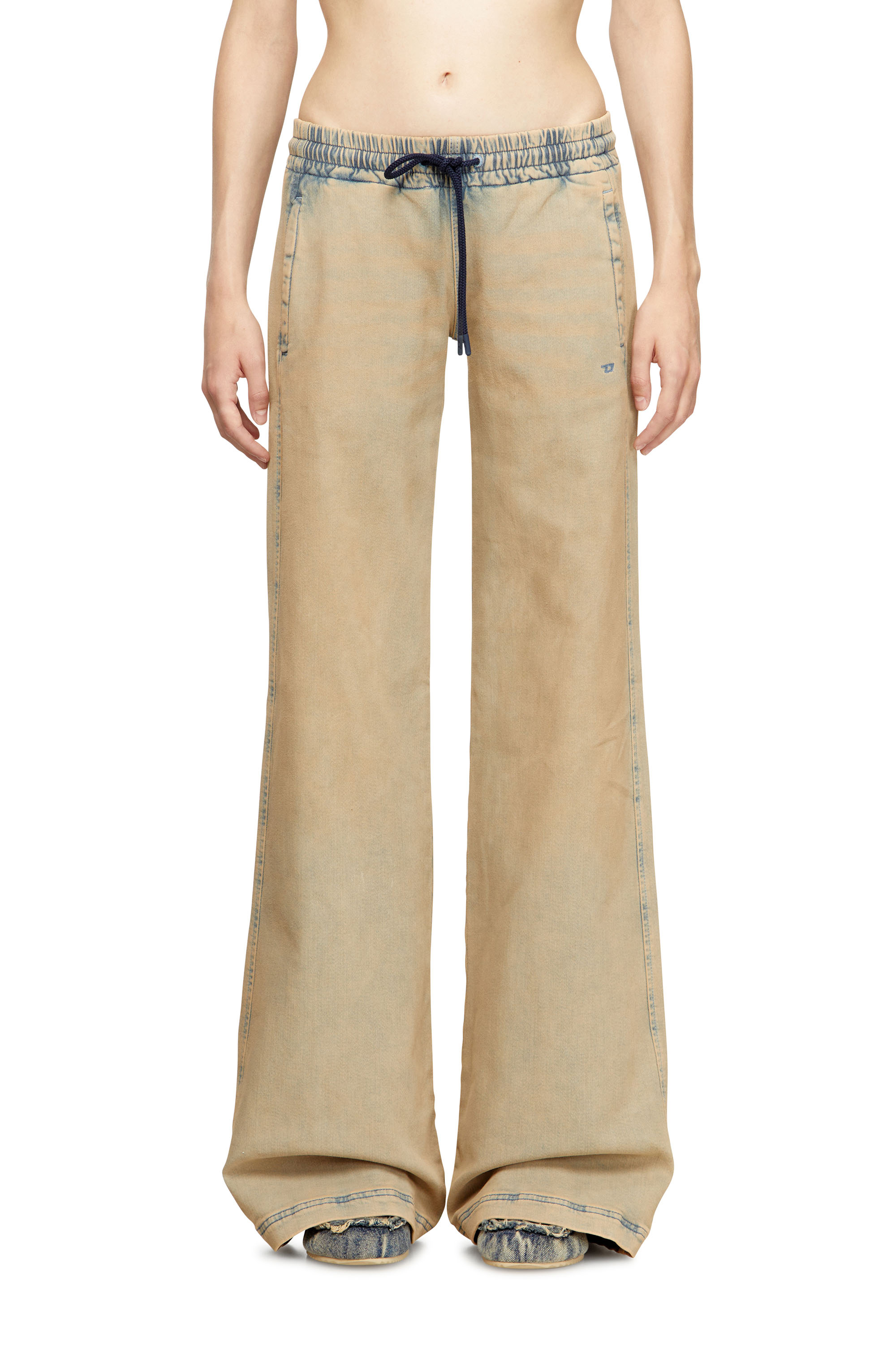 Diesel - Relaxed 2078 D-Ainty Joggjeans® 09M33 Femme, Bleu/Beige - Image 1