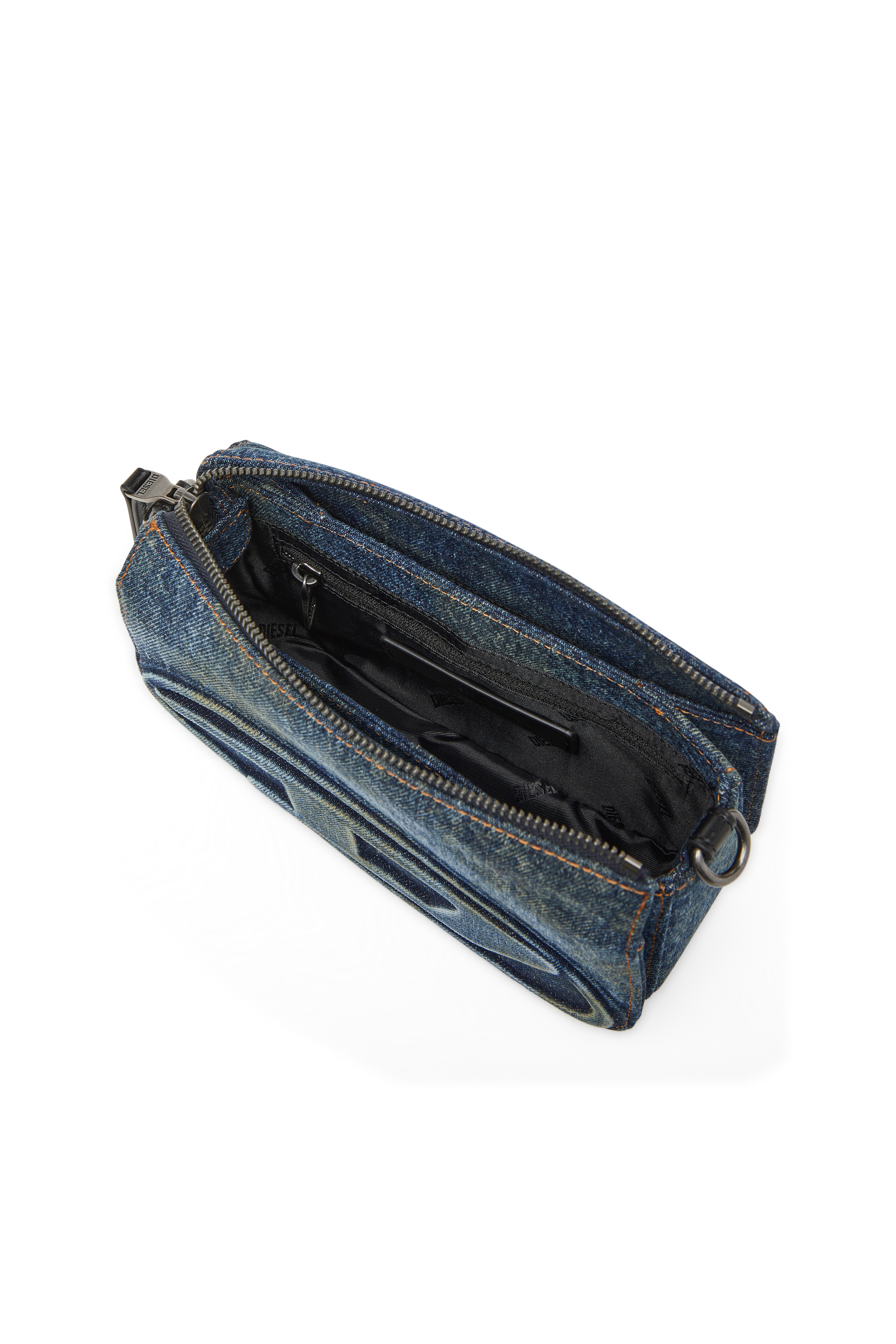 Diesel - 1DR CAMERA BAG, Sac caméra en denim solarisé Mixte in Bleu - 4