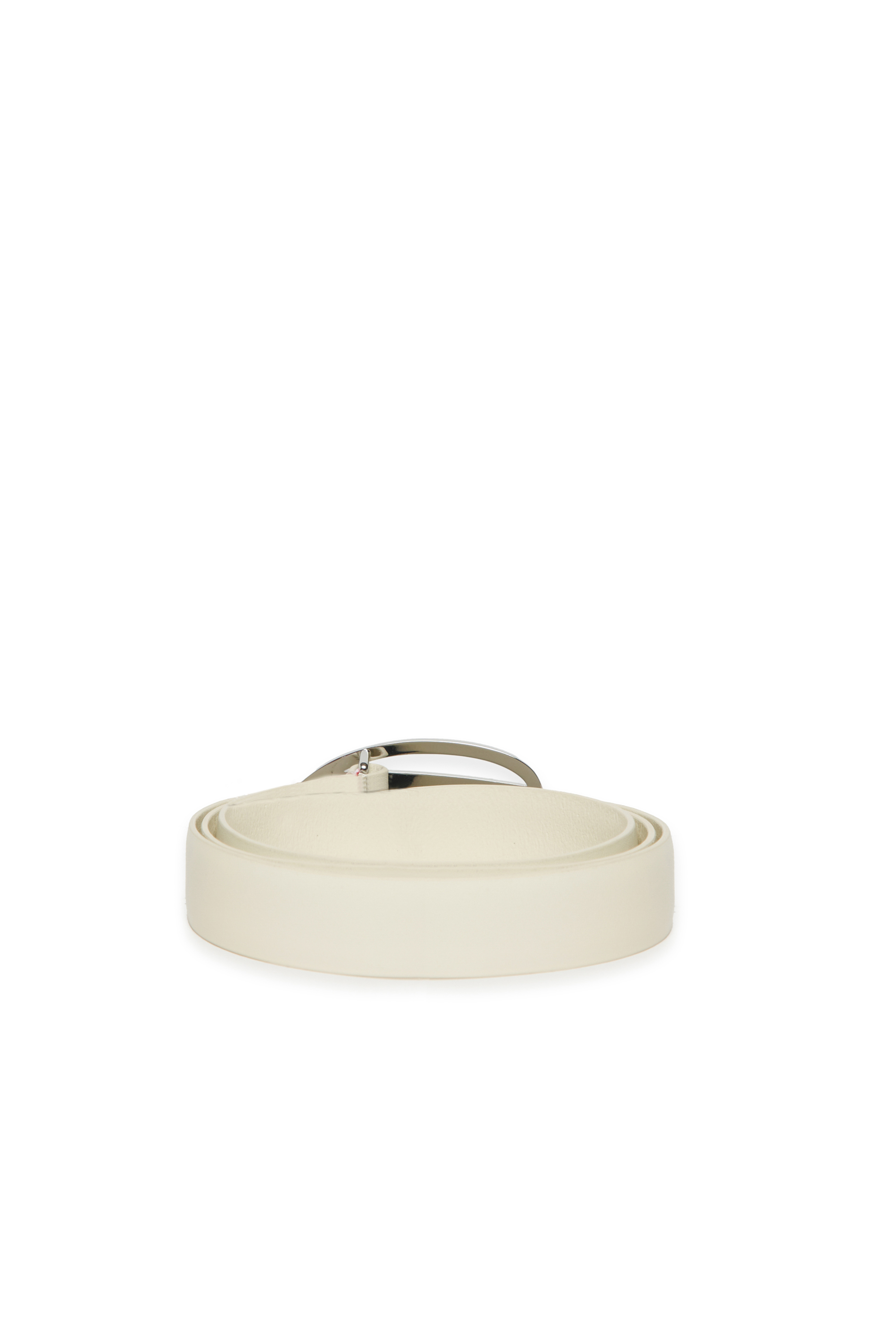 Diesel - B1DRCRYSTAL, Ceinture en cuir 2 cm avec boucle bijou Femme in Blanc - 3