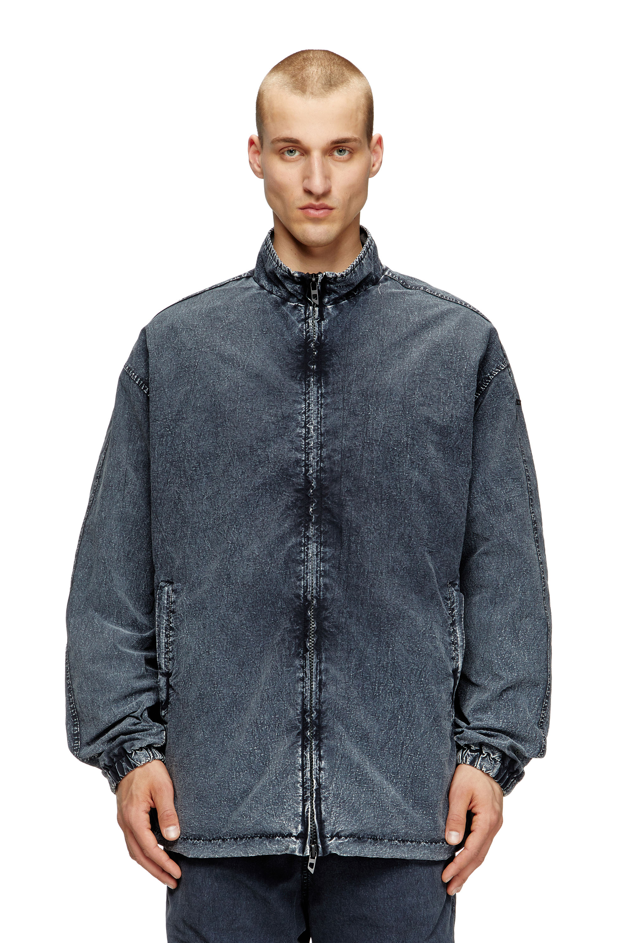 Diesel - J-WILSON, Veste en taslan de nylon recyclé Homme in Noir - 3
