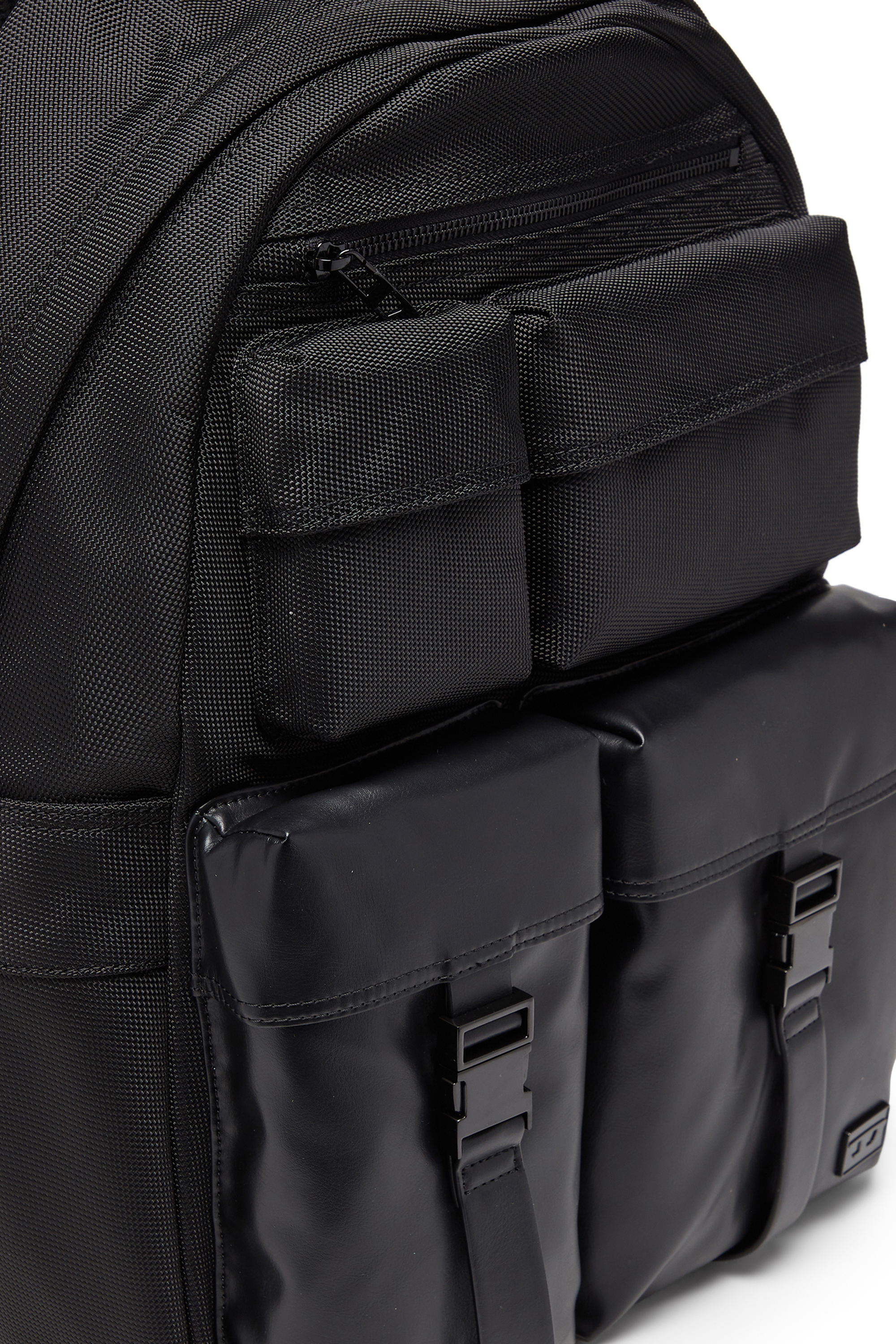 Diesel - MULTI-PKTS BACKPACK X, Multi-Pkts - Sac &agrave; dos en nylon avec poches avant Mixte in Noir - 5