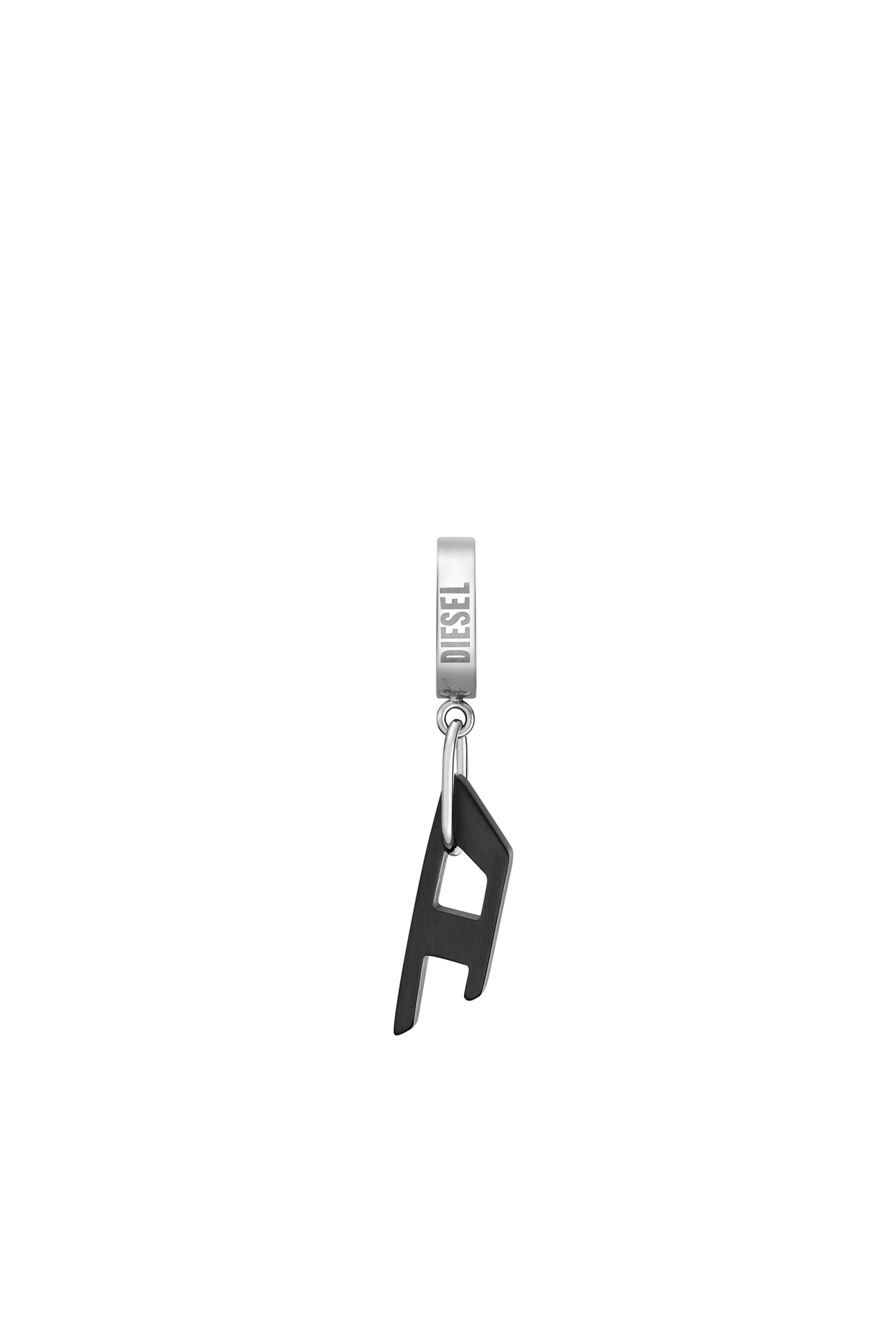 Diesel - DX1418, Mixte Boucle d'oreille en acier bicolore in Noir - Image 2