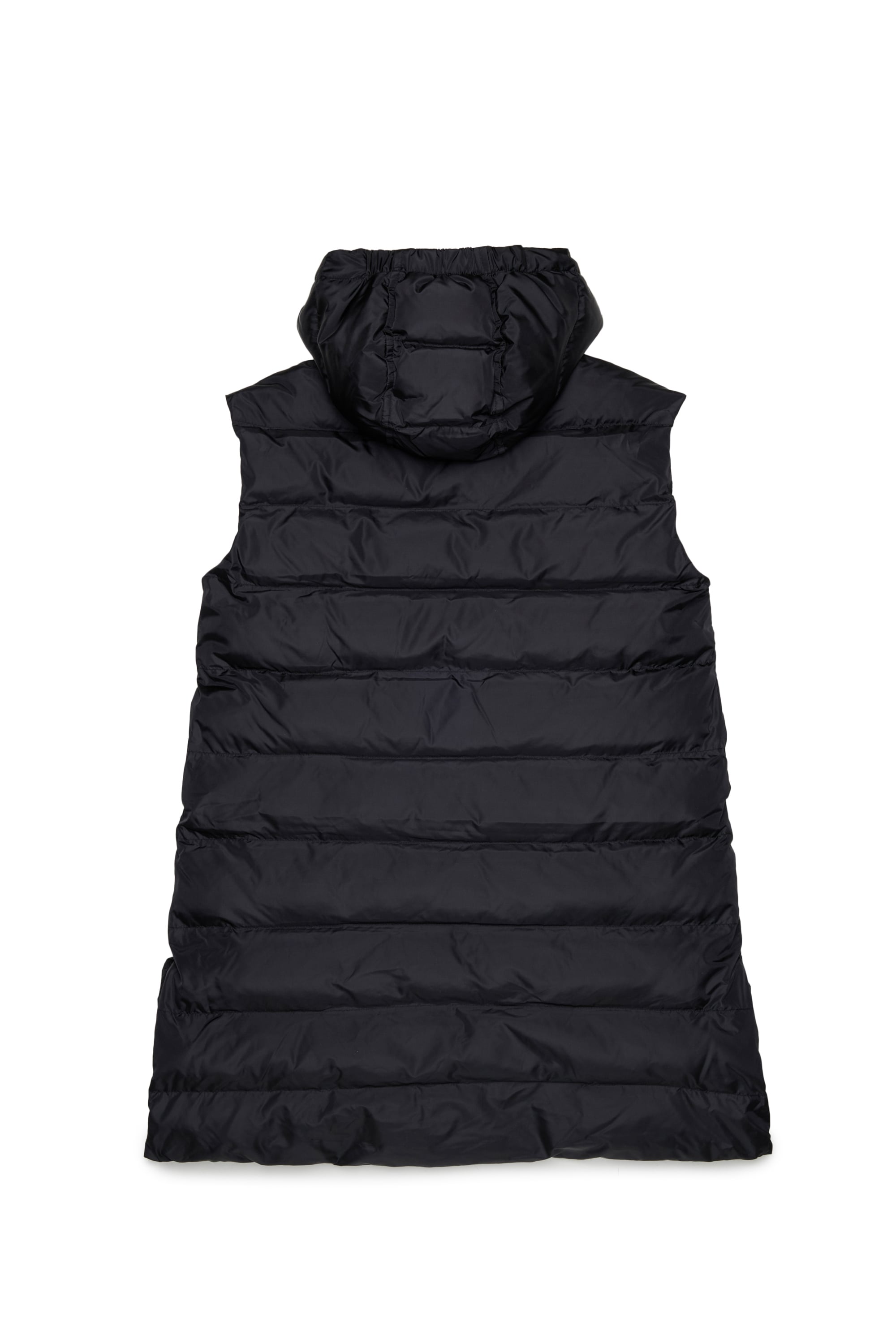 Diesel - JFENNY, Longline veste matelass&eacute;e &agrave; capuche Femme in Noir - 2