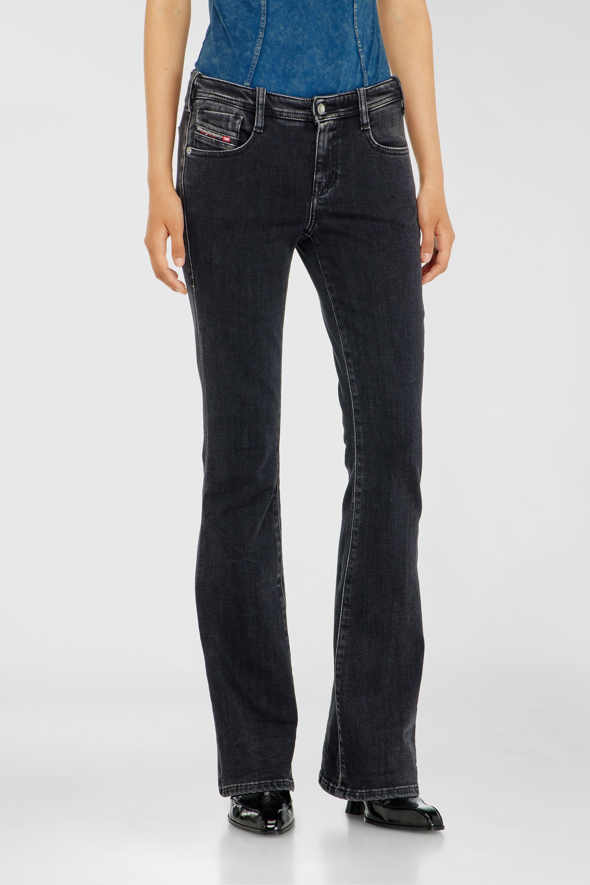 Diesel - Bootcut Jeans 1969 D-Ebbey 09P75 Femme, Noir/Gris fonc&eacute; - Image 1