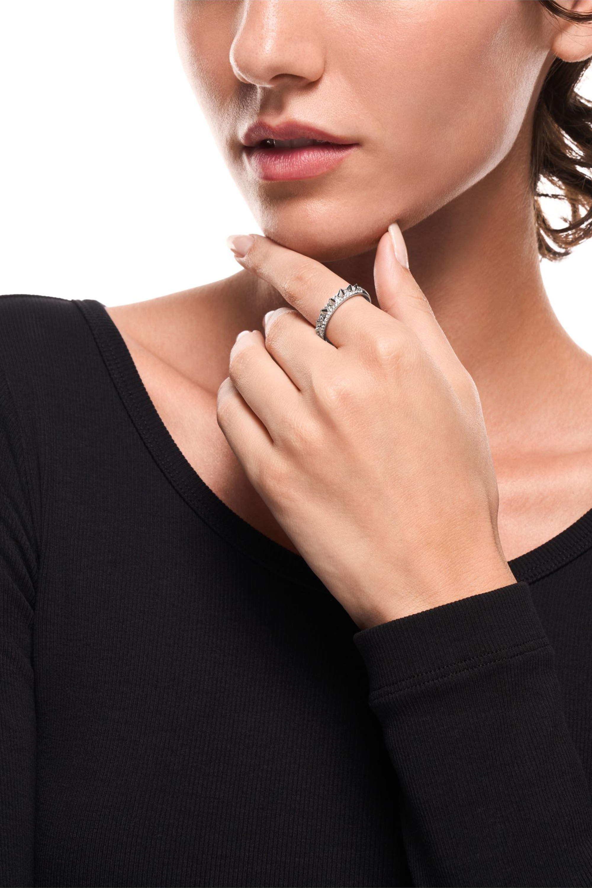 Diesel - DX1729040, Bague bande in acciaio inox Mixte in Gris argent&eacute; - 4