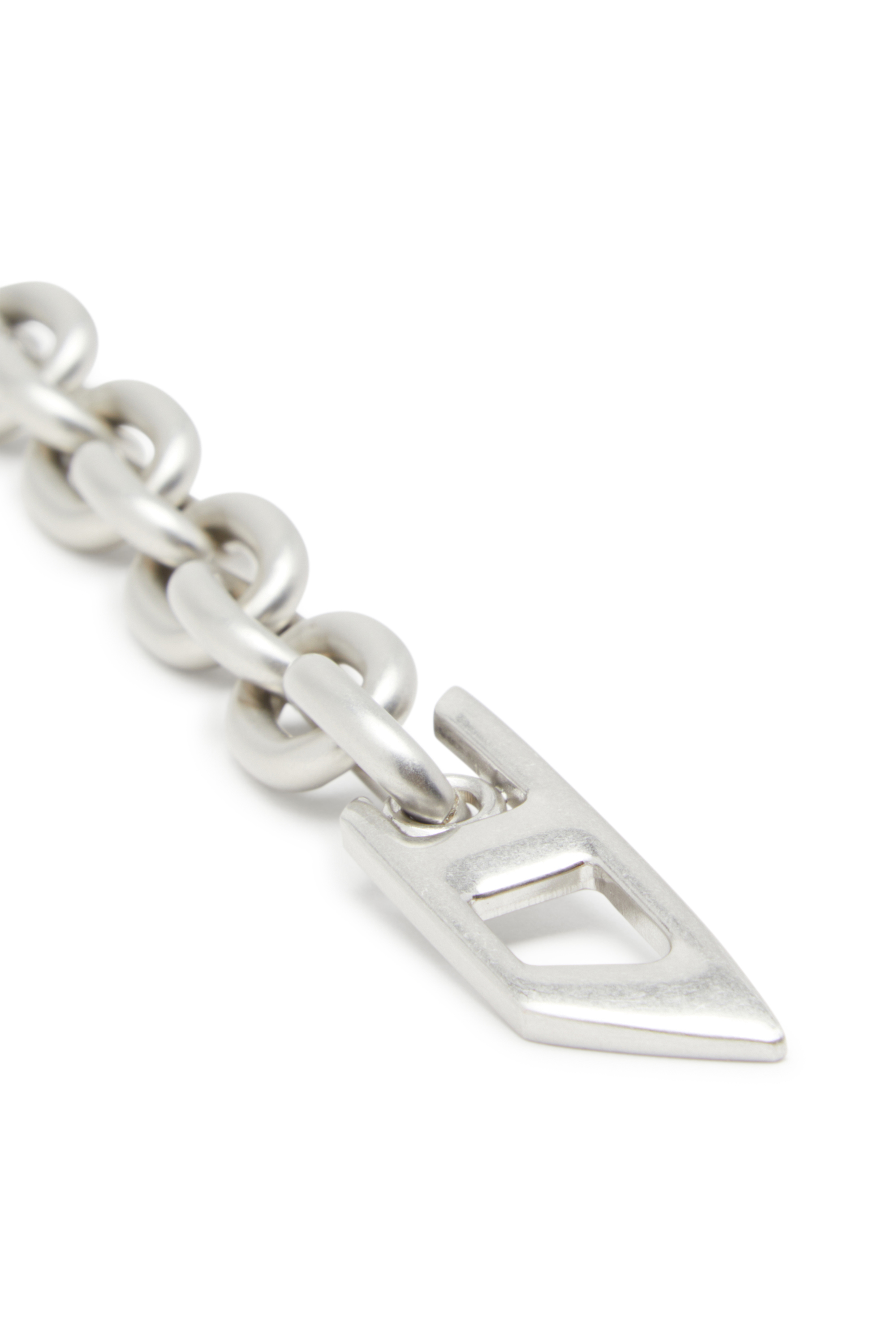Diesel - B-CHARM CHAIN, Ceinture 1 cm chaîne avec breloque en cristal Femme in Gris argenté - 3