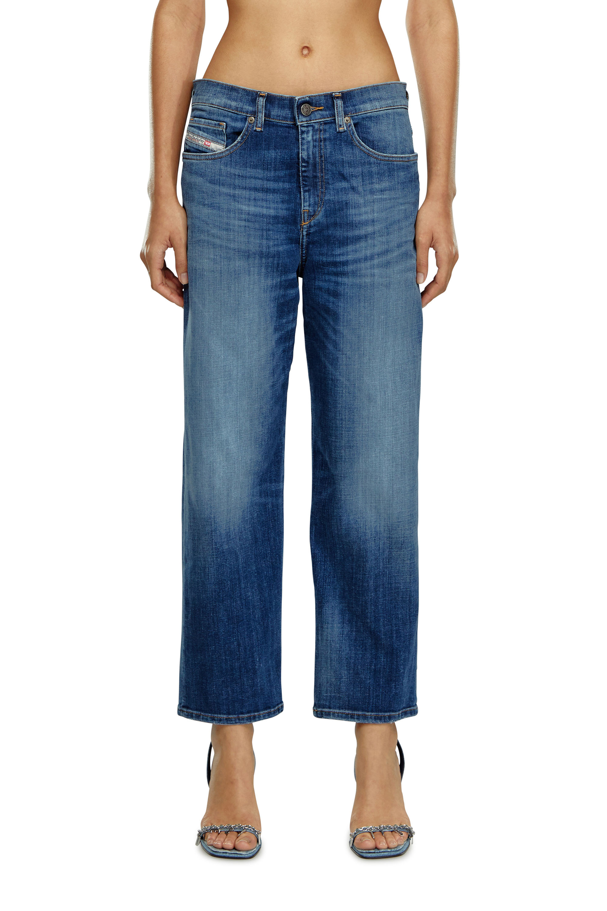 Diesel - Regular Jeans 2016 D-Air 09H37 Femme, Bleu moyen - Image 3
