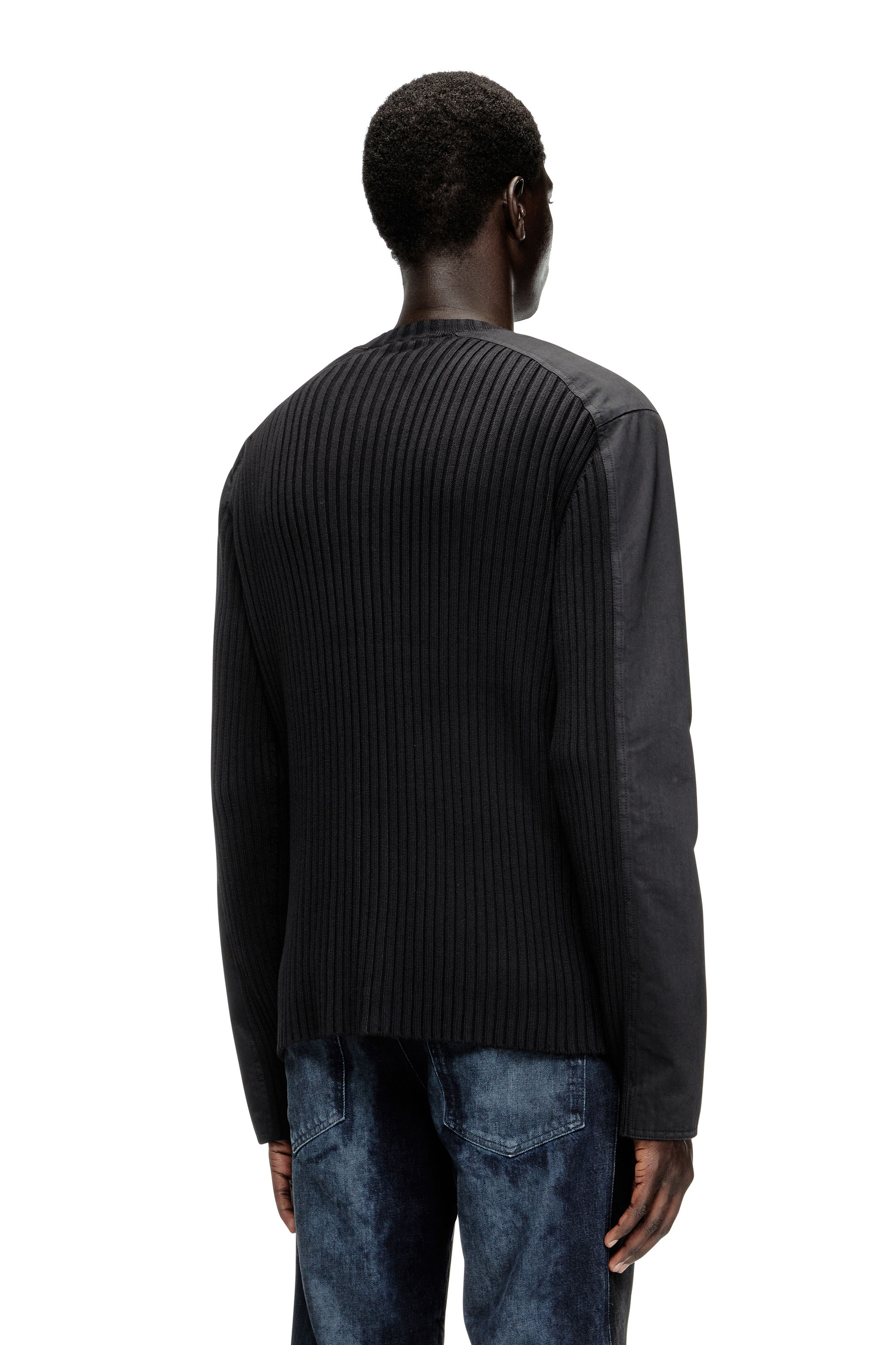Diesel - K-MATTY, Cardigan zippé avec empiècements utilitaires Homme in ToBeDefined - 4
