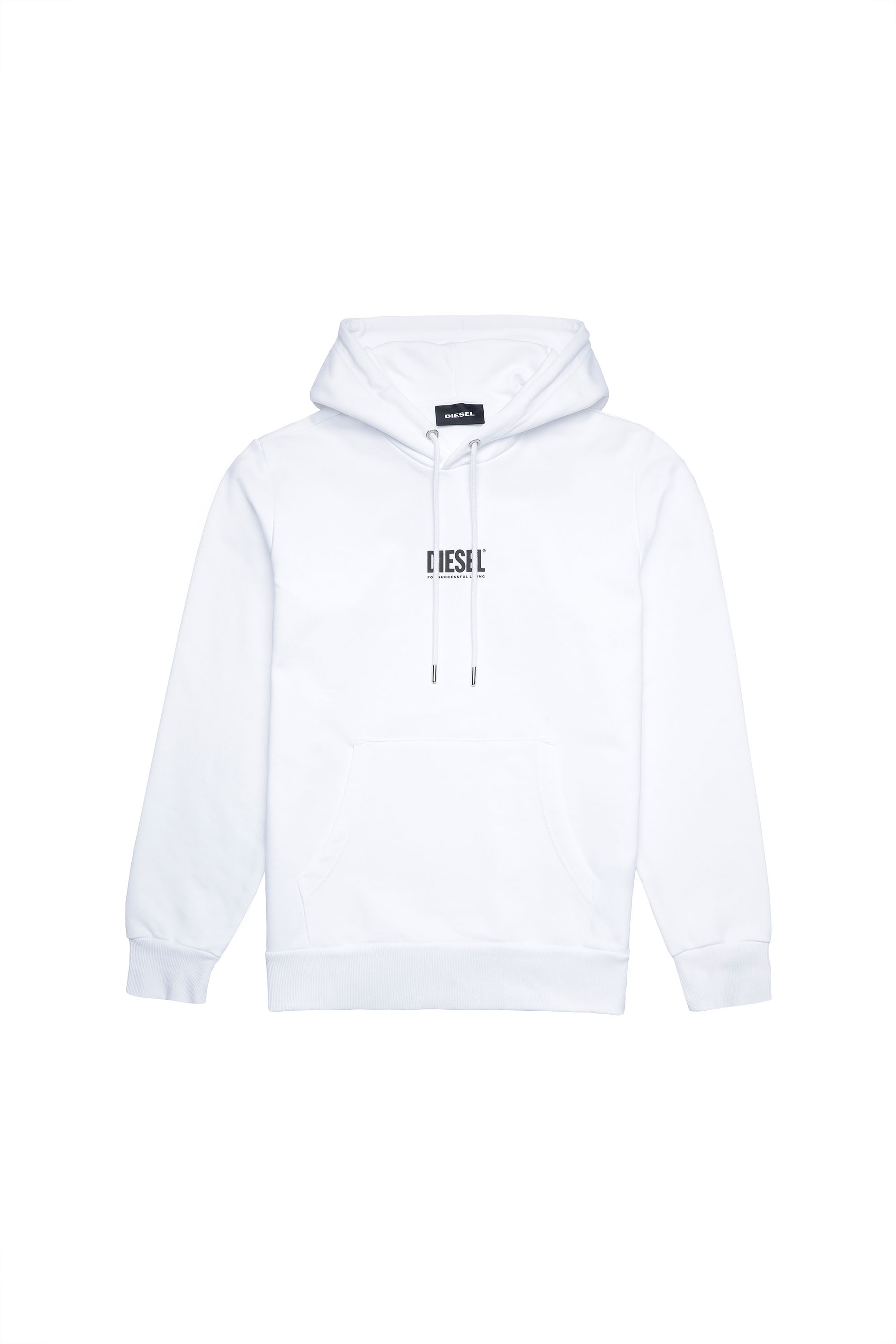 S-GIRK-HOOD-SMALLOGO, White - Sweaters