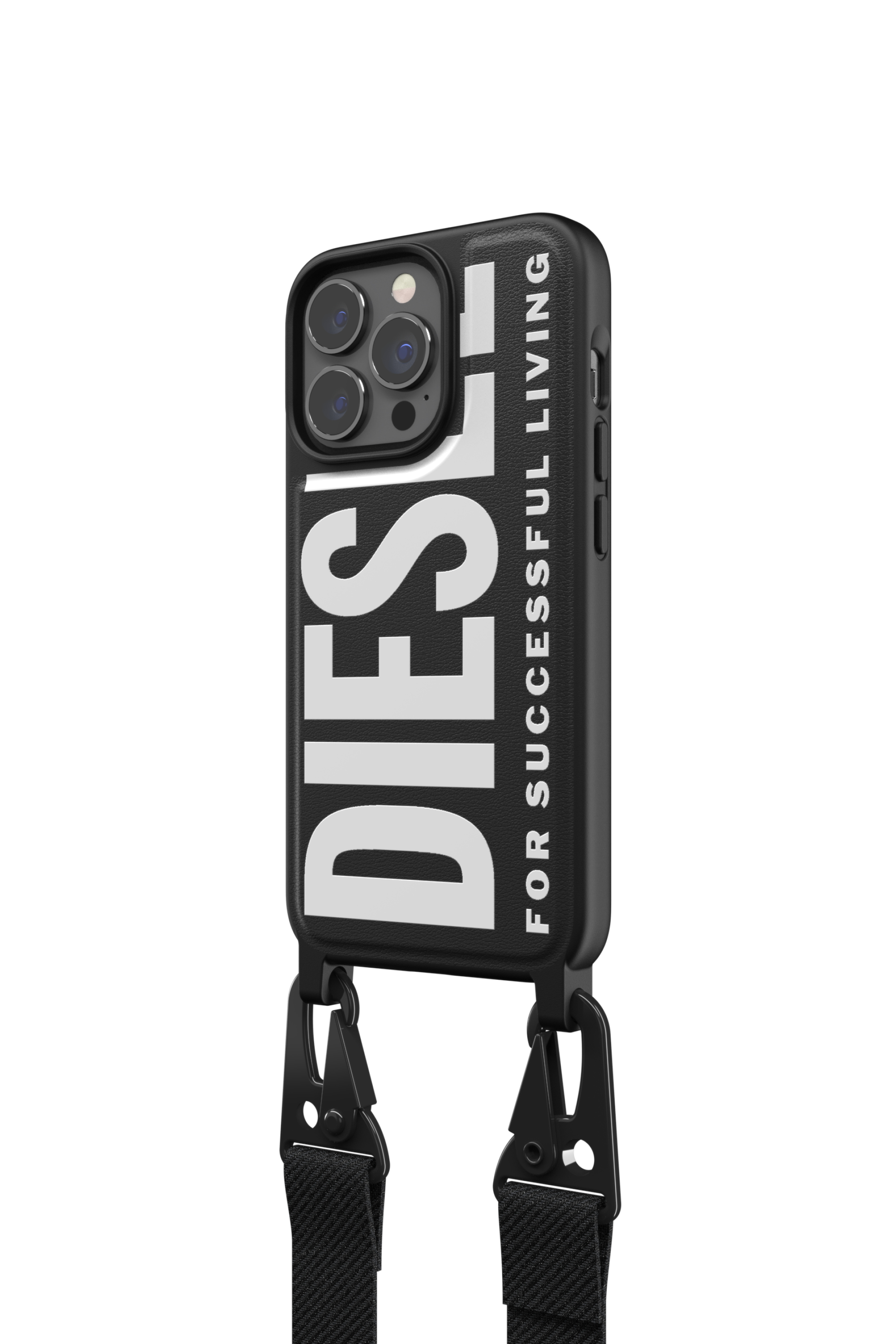 Diesel - 47169 NECKLACE CASE, Unisex's Necklace case core  for iPhone 13/13 Pro in Black - 4