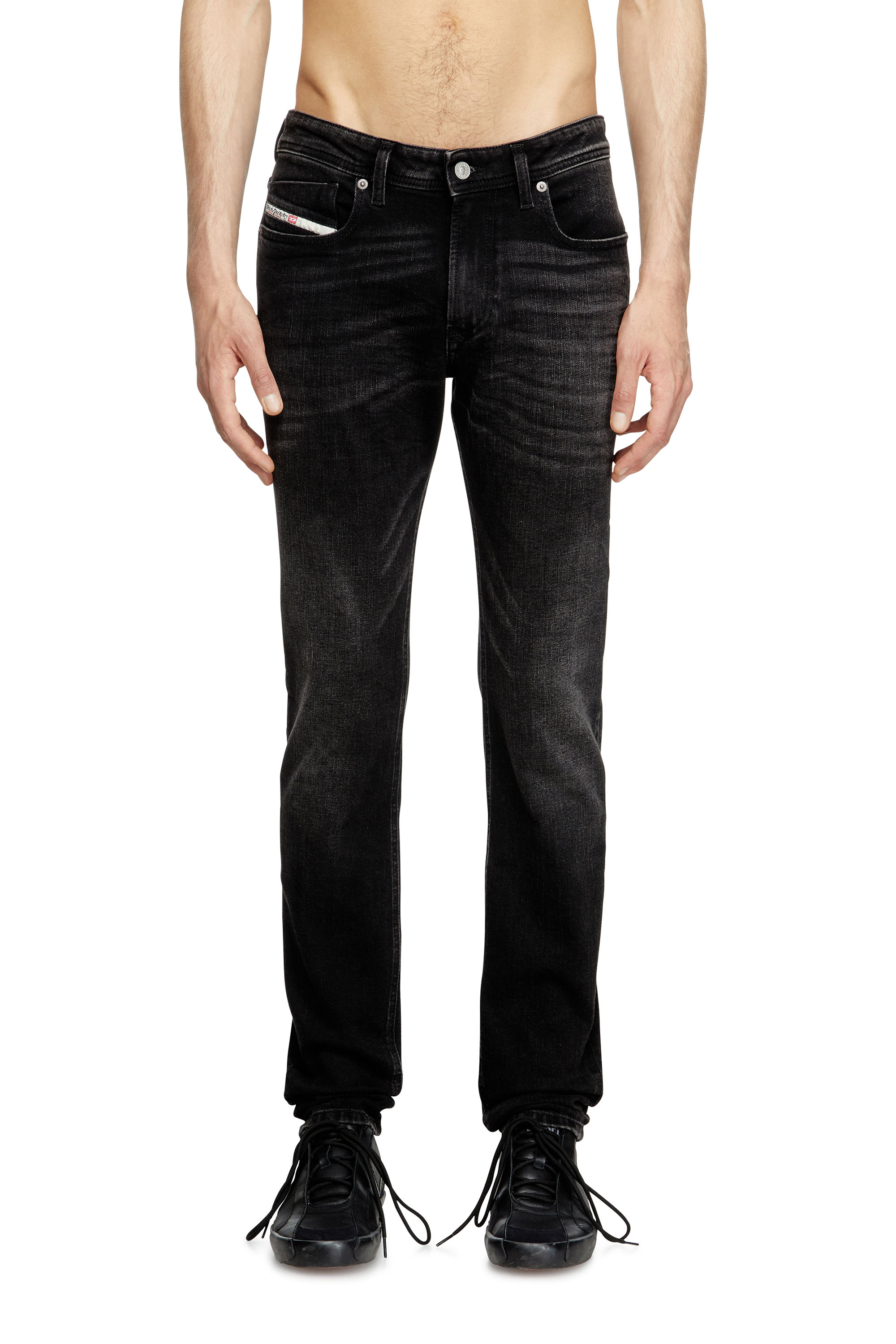 Diesel - Skinny Jeans 1979 Sleenker 0GRDA Homme, Noir/Gris foncé - Image 1