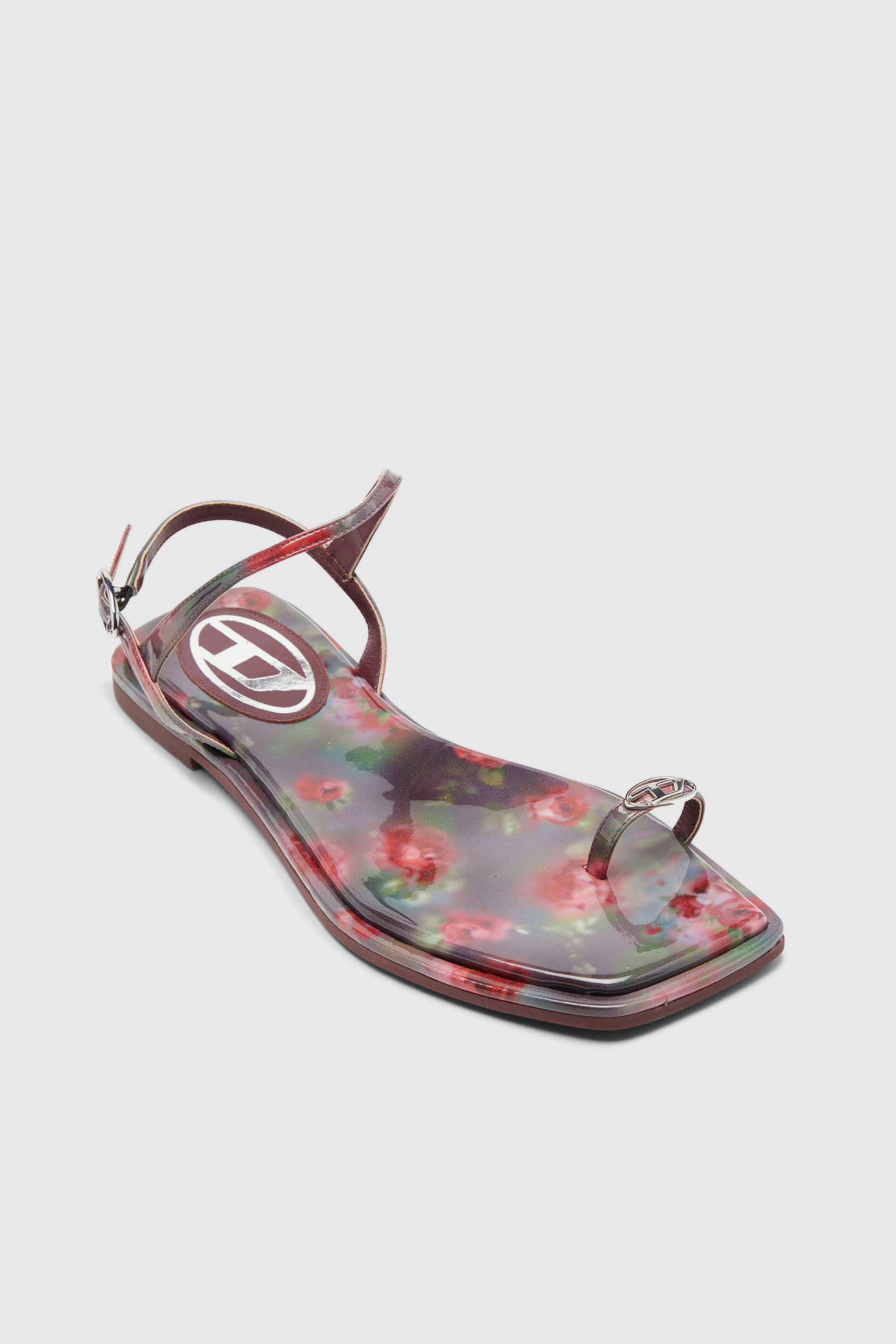 Diesel - D-AMBER INFRA 0, D-Amber - Sandales &agrave; imprim&eacute; int&eacute;gral Femme in Polychrome - 6