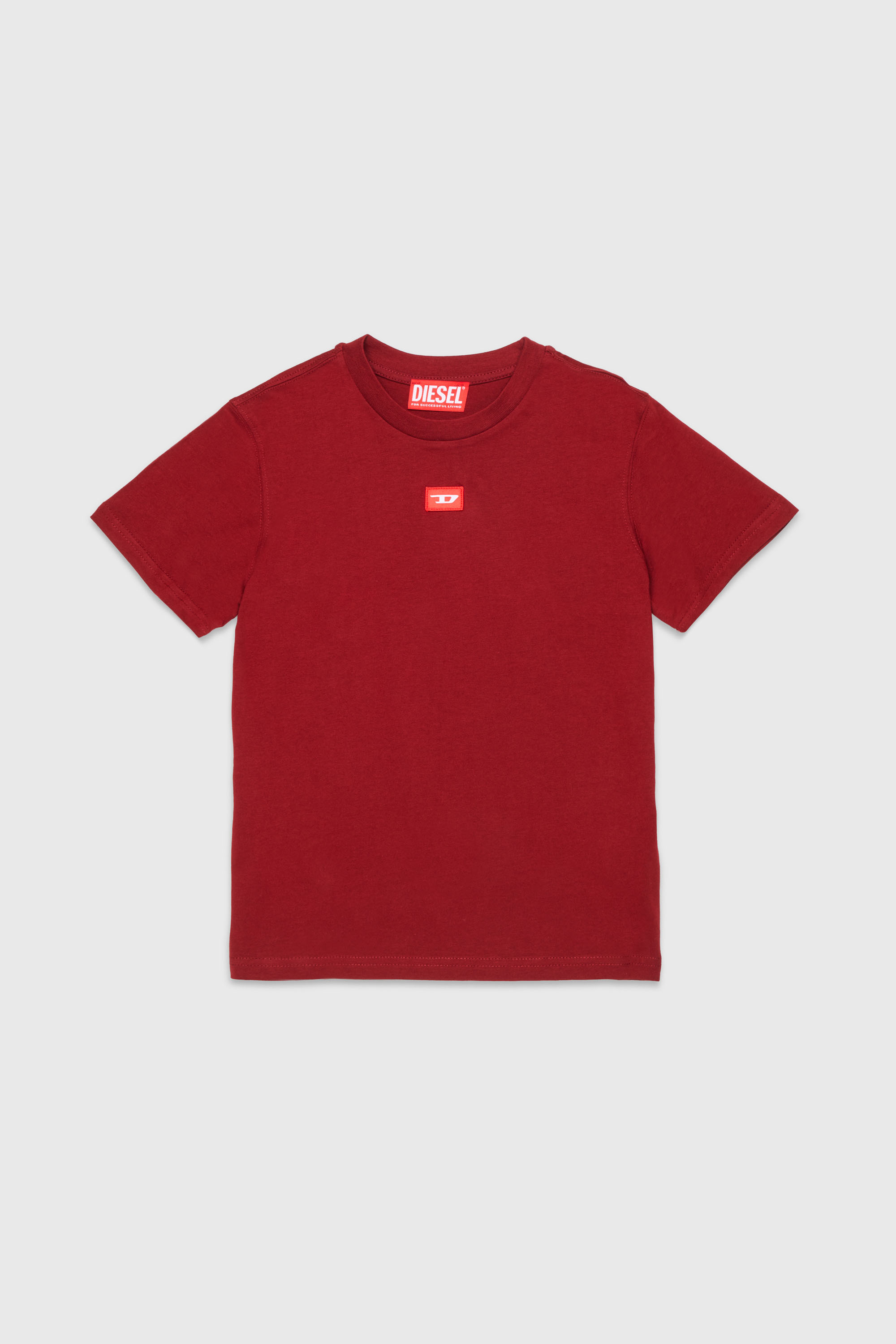 Diesel - TXDIEGO, T-shirt en coton avec &eacute;cusson Homme in Rouge - 1