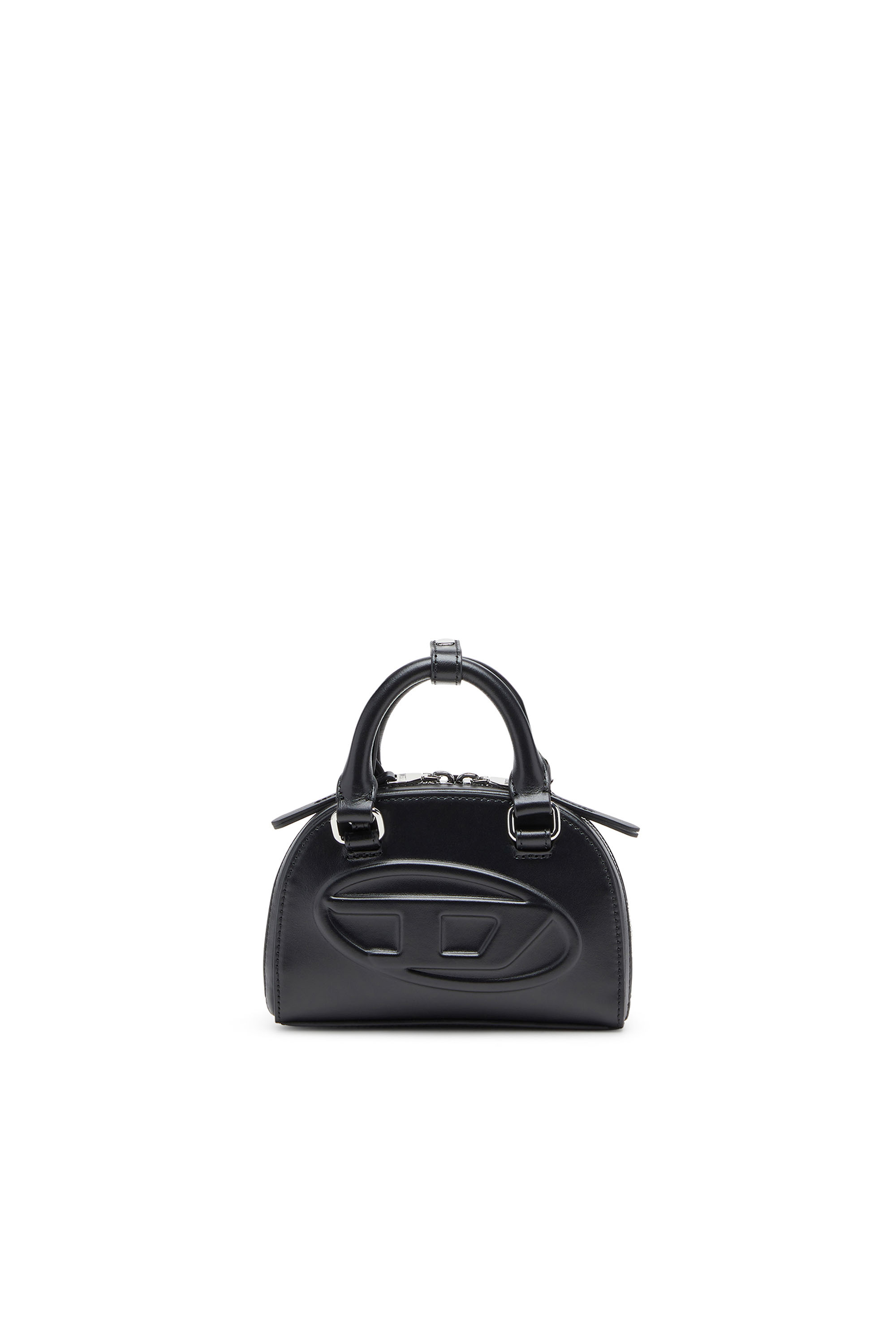 Diesel - 1DR DOME CROSSBODY XS, 1DR Dome-Sac bandouli&egrave;re mini en cuir nappa Femme in Noir - 1