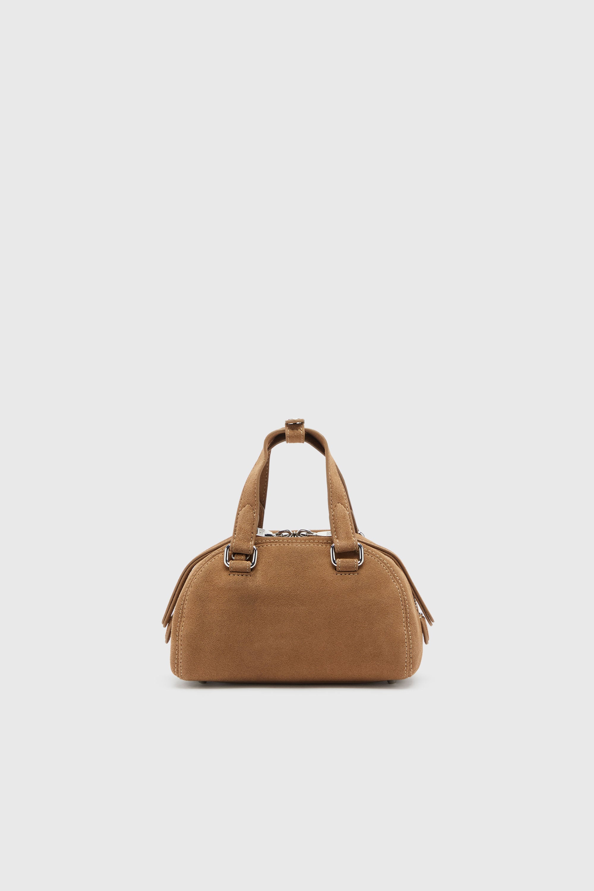 Diesel - 1DR DOME CROSSBODY, 1DR Dome-Petit sac bowling en daim Mixte in Beige - 2