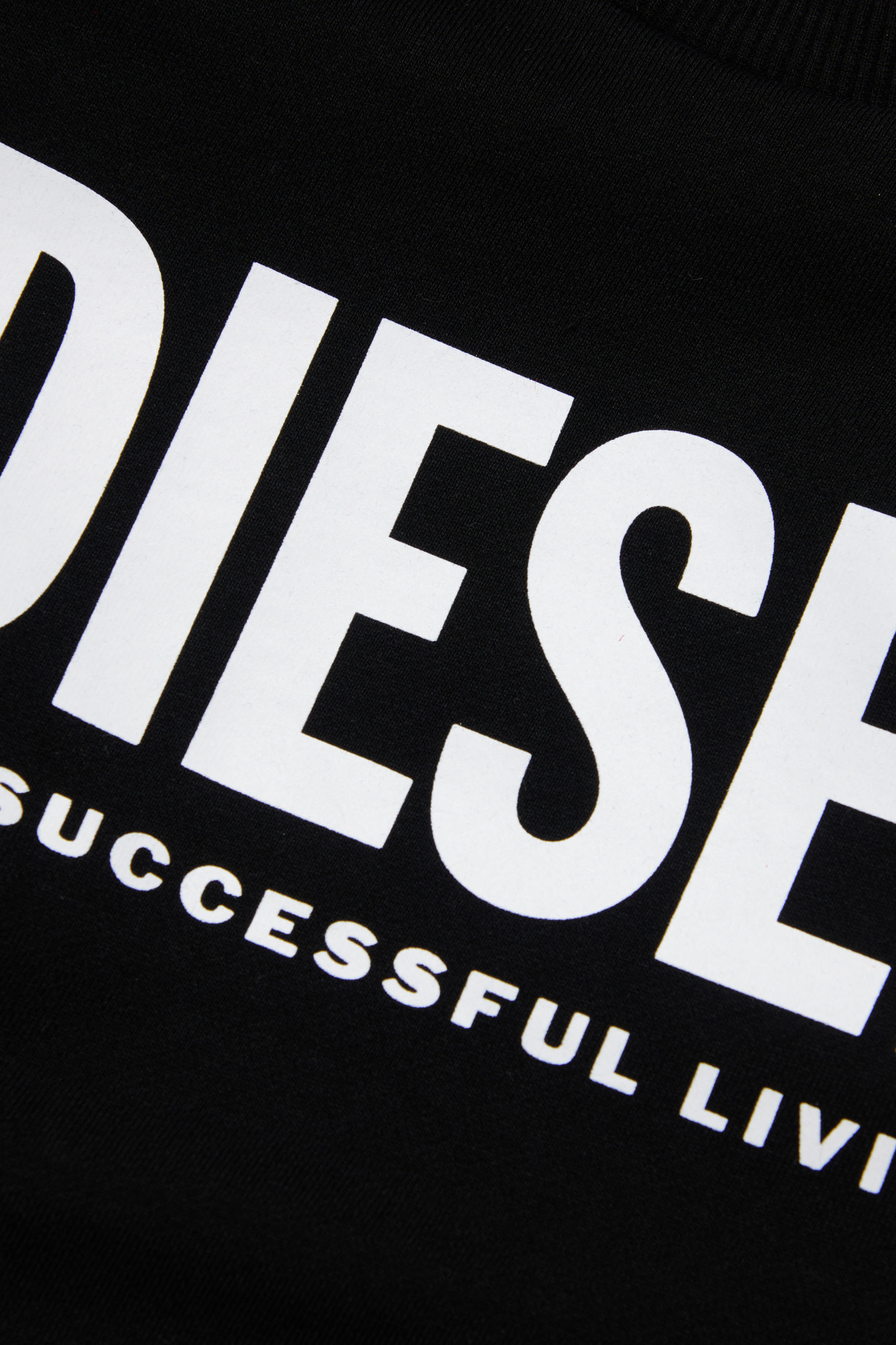 Diesel - LSFORT DI OVER, Mixte Sweat-shirt avec logo imprimé in Noir - Image 3