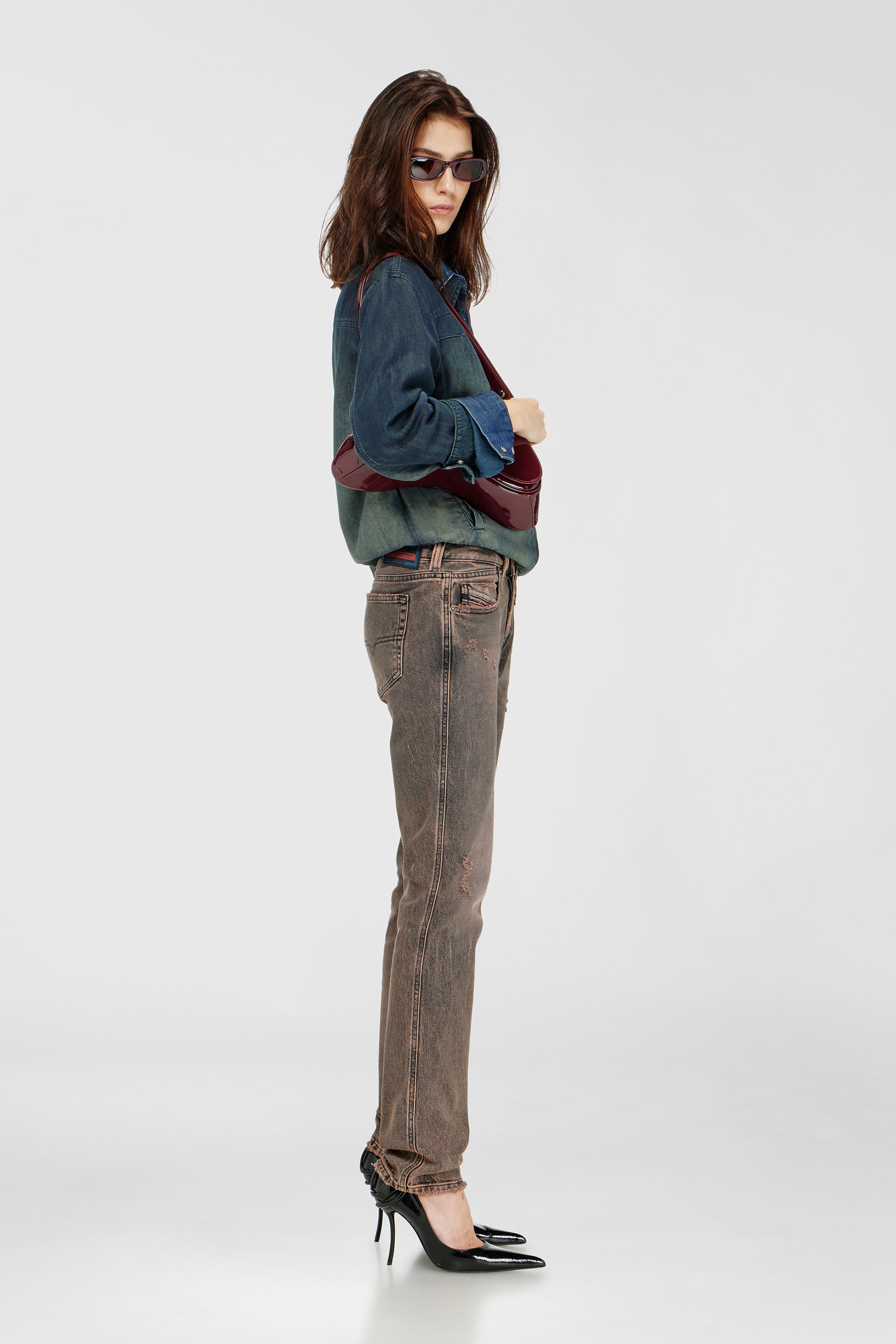 Diesel - Woman's Slim Jeans 1992 D-Jiann 09P45, Pink - 2