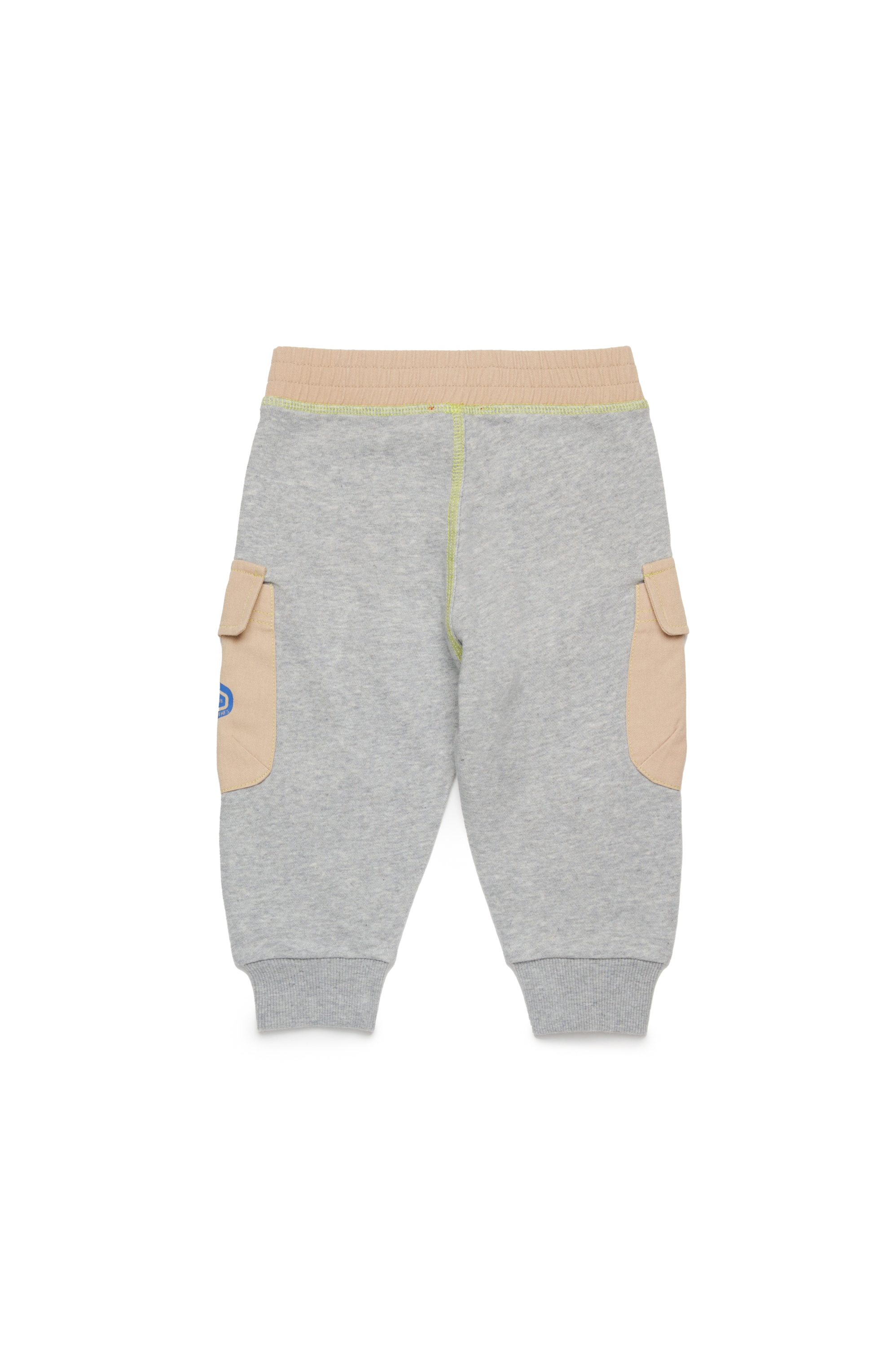 Diesel - PARDIB, Man's Cargo sweatpants in gabardine and jersey in Light Brown - 2