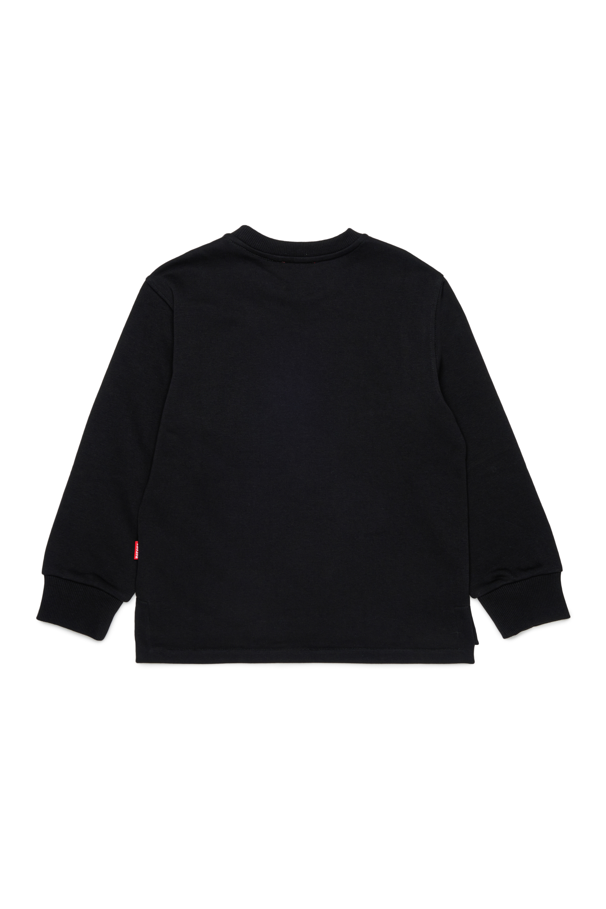 Diesel - SRES OVER, Sweat-shirt &agrave; logo d&eacute;coup&eacute; Homme in Noir - 2