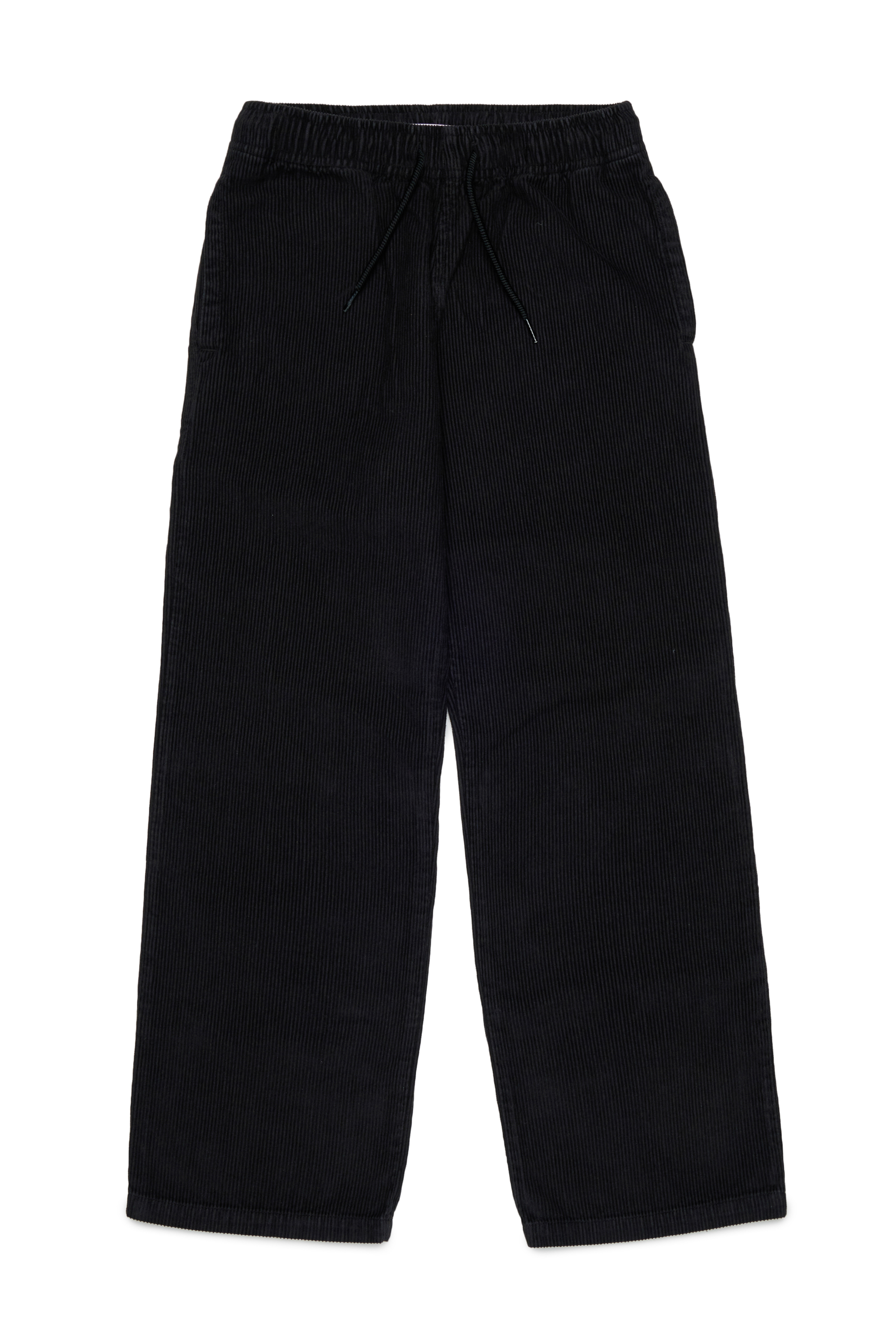 Diesel - PMILL, Pantalon en velours c&ocirc;tel&eacute; avec taille &agrave; coulisse Homme in Noir - 1