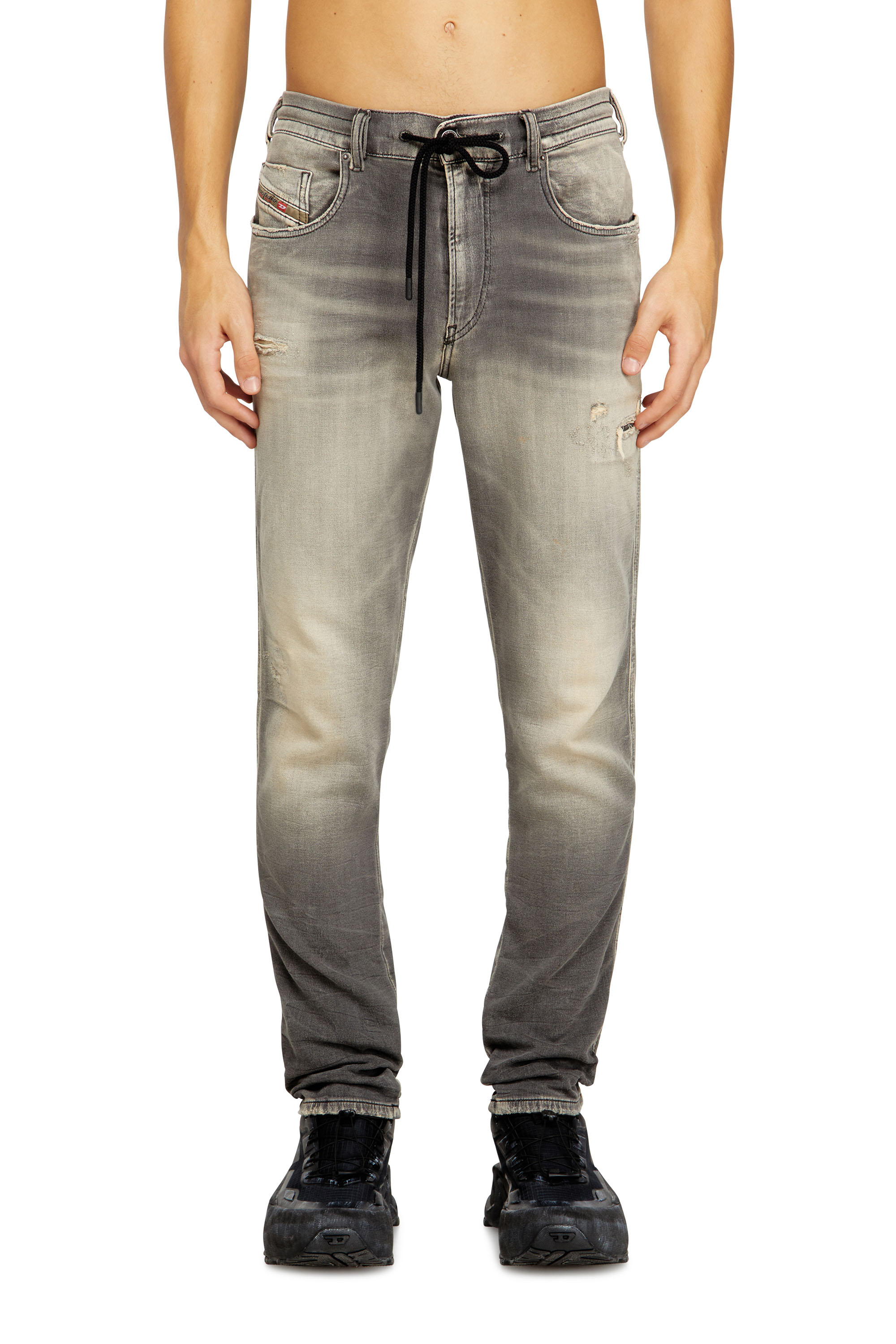 Diesel - Slim 2062 D-Strukt Joggjeans® 068UH Homme, Gris Clair - Image 1