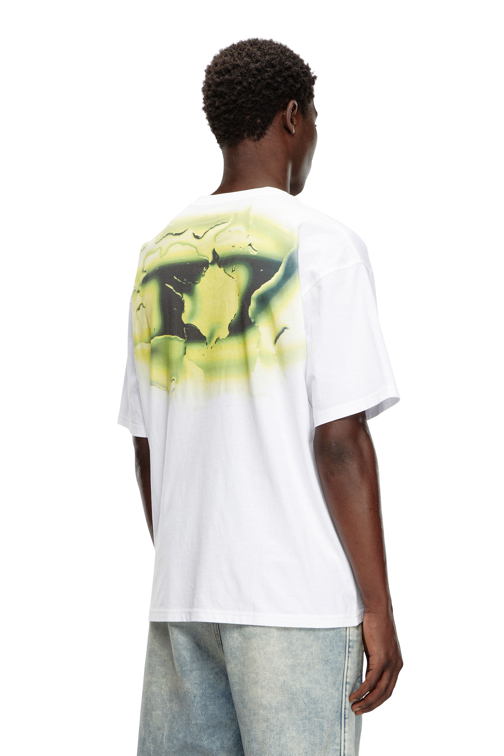 Diesel - T-BOXT-K3, Homme T-shirt avec logo effet lumineux in Blanc - Image 4