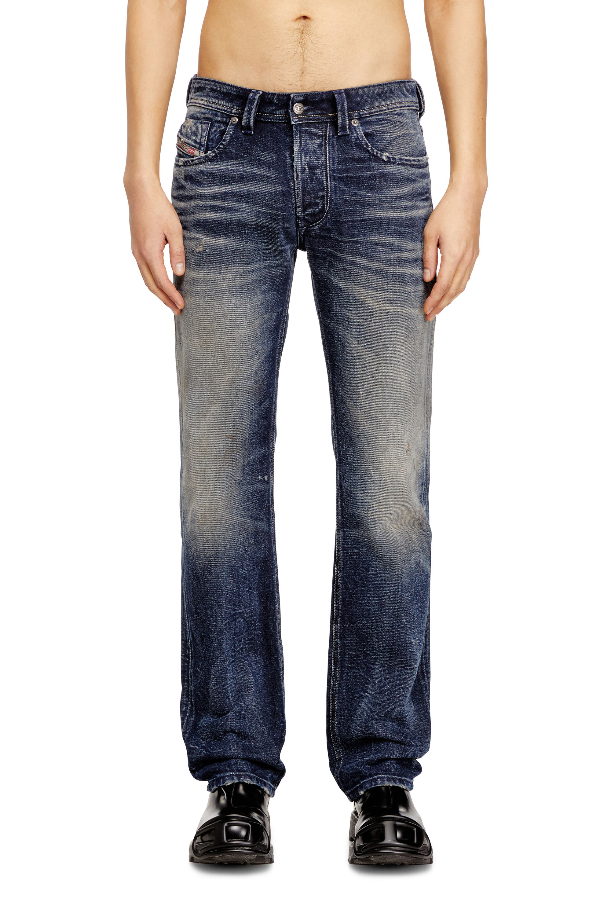 Diesel - Regular Jeans 1985 Larkee 09N57 Homme, Bleu Foncé - Image 3