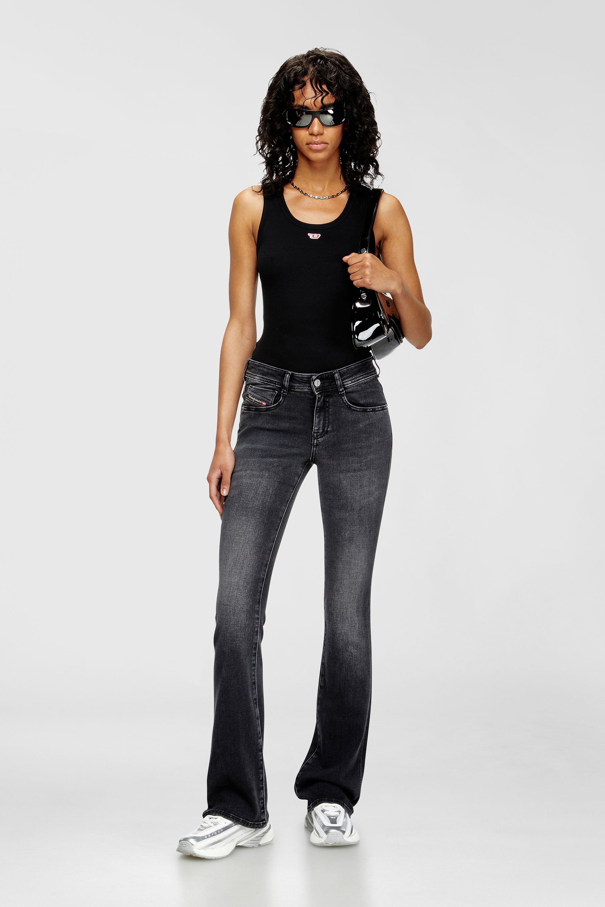 Diesel - Woman's Bootcut Jeans 1969 D-Ebbey 0DBDN, Black/Dark grey - 1