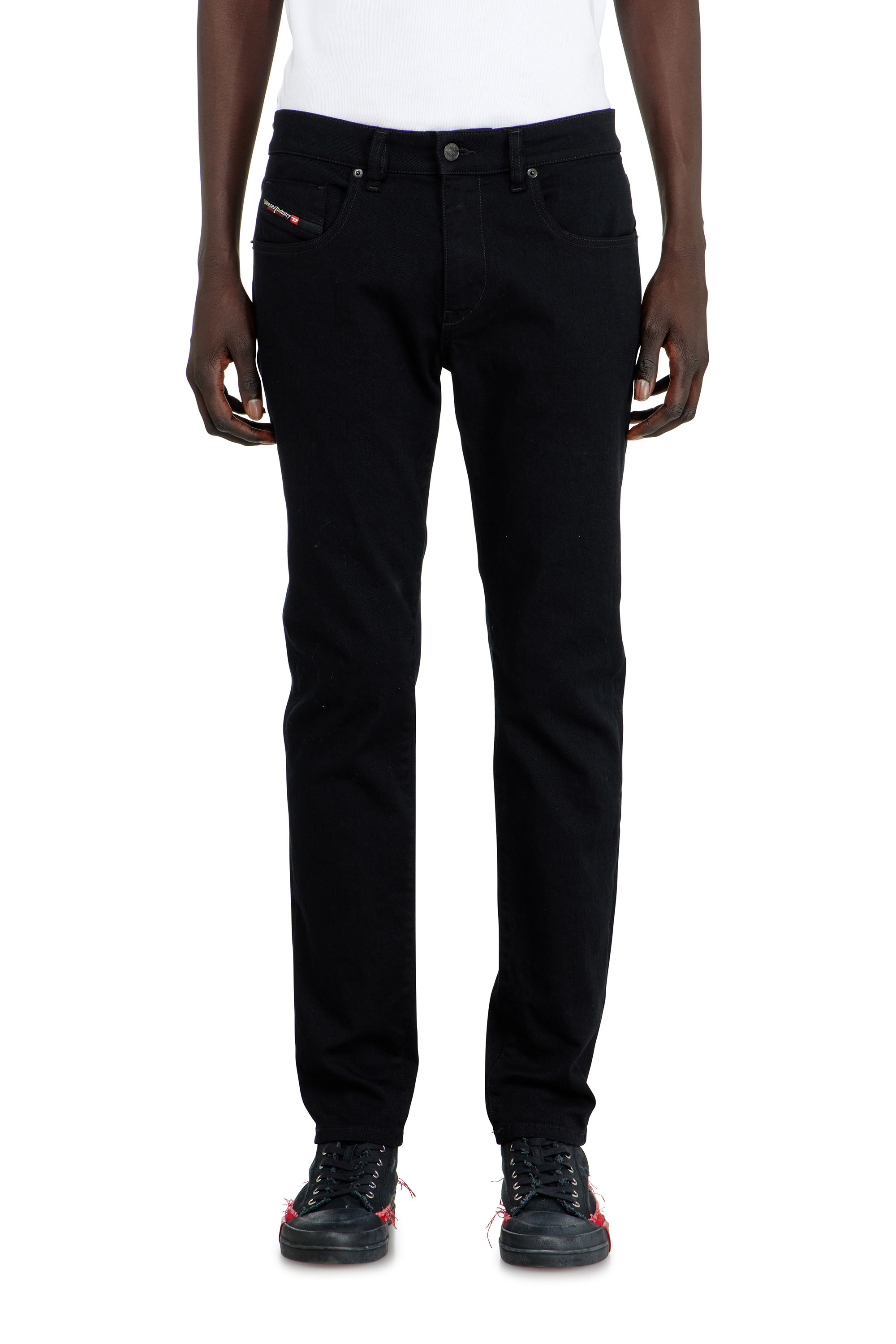 Diesel - Slim Jeans 2019 D-Strukt 069YP Homme, Noir/Gris fonc&eacute; - Image 4