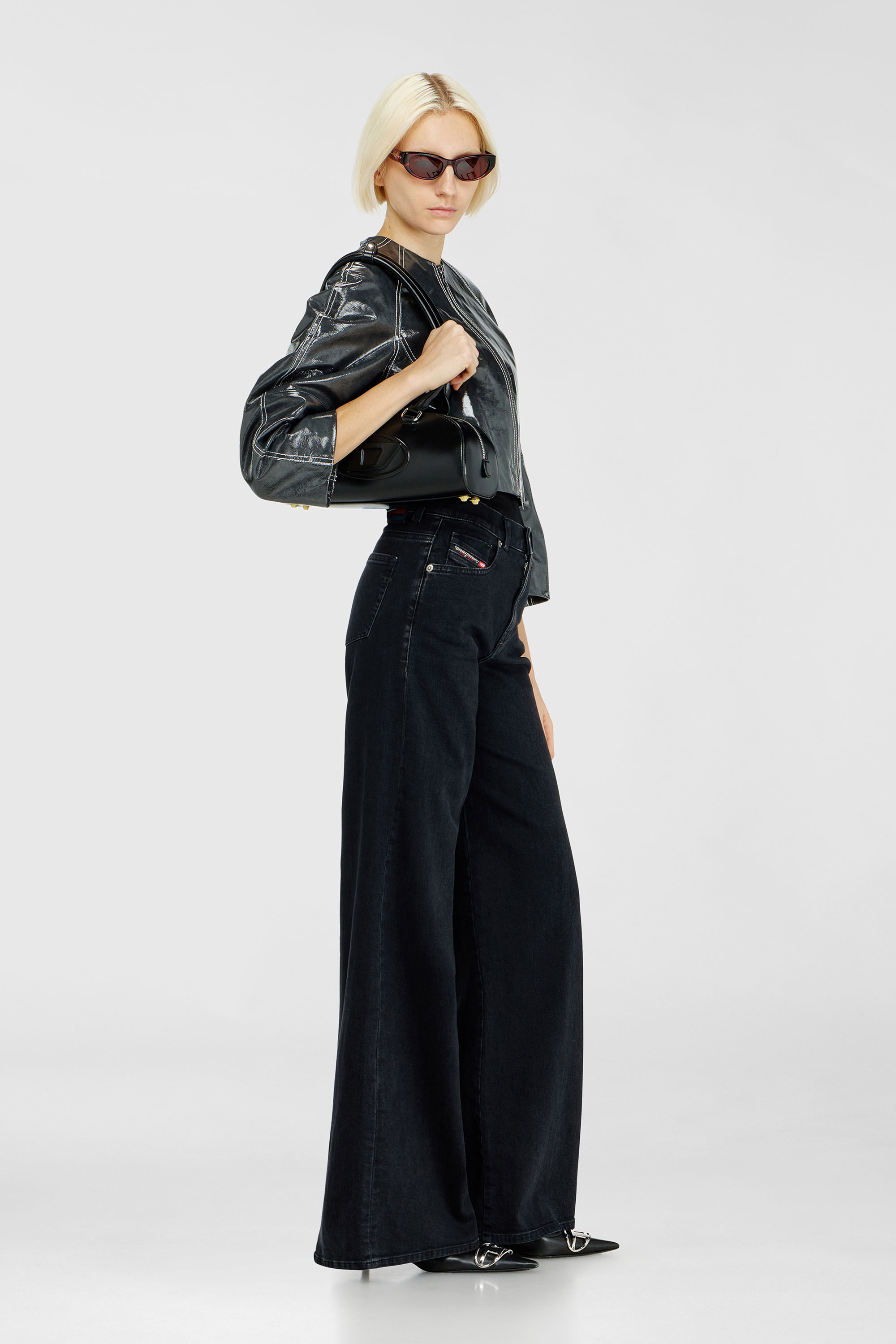 Diesel - Flare Jeans 1978 D-Akemi 09N89 Femme, Noir/Gris fonc&eacute; - Image 2