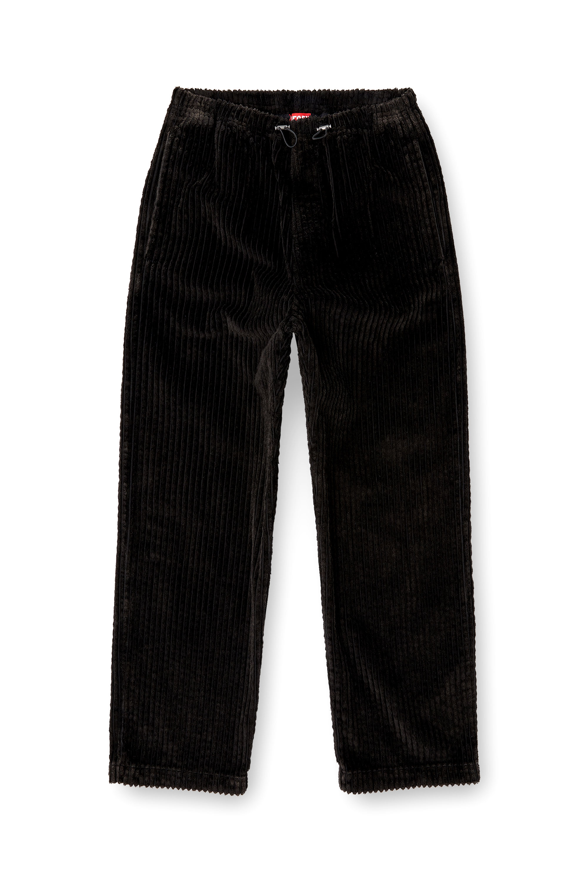 P-MARTIAL, Marron Diesel - P-MARTIAL, Pantalon en velours côtelé avec cordon de serrage Homme in Marron - 2