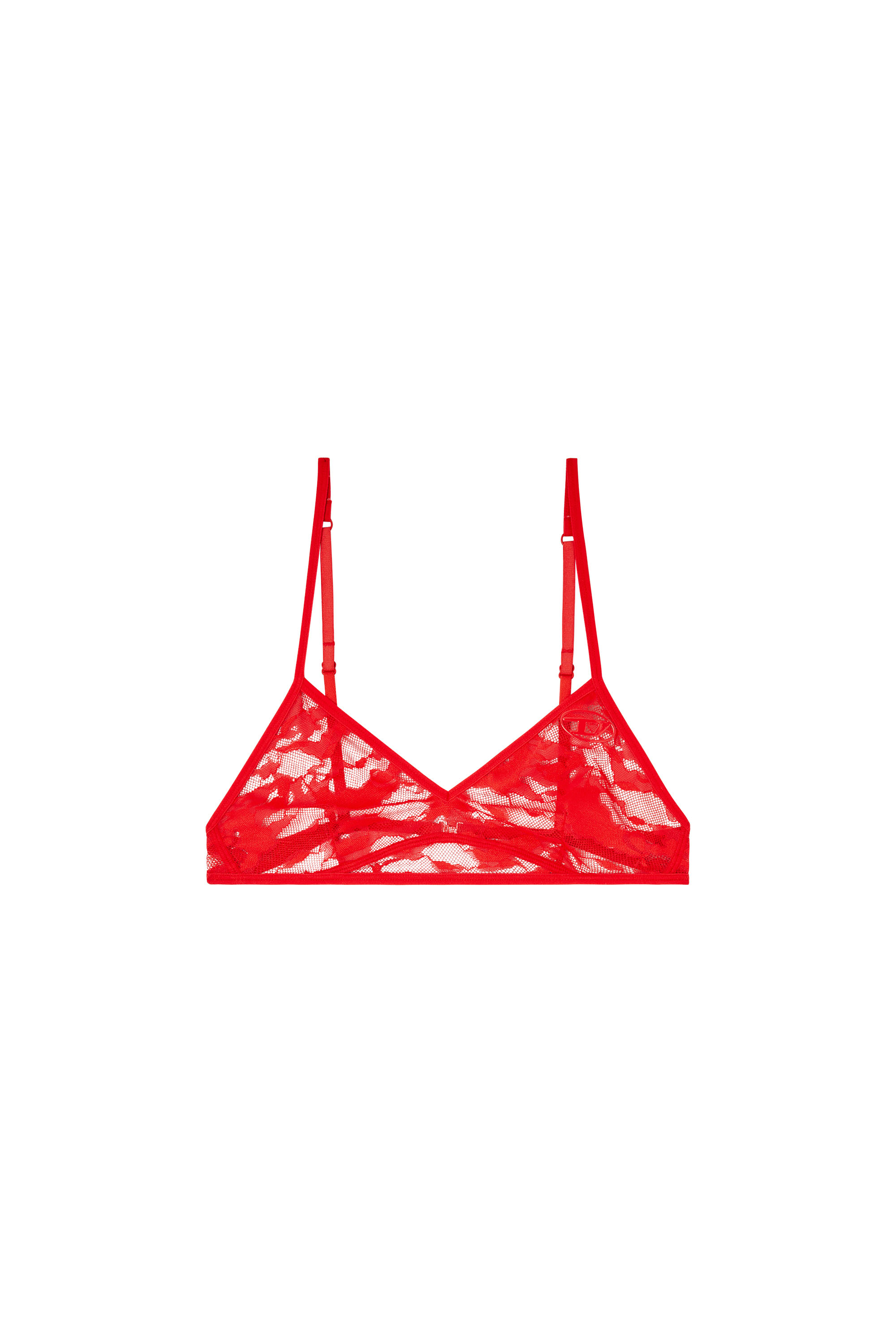 Diesel - APRIL-UTLT, Soutien-gorge en dentelle camouflage Femme in Rouge - 2